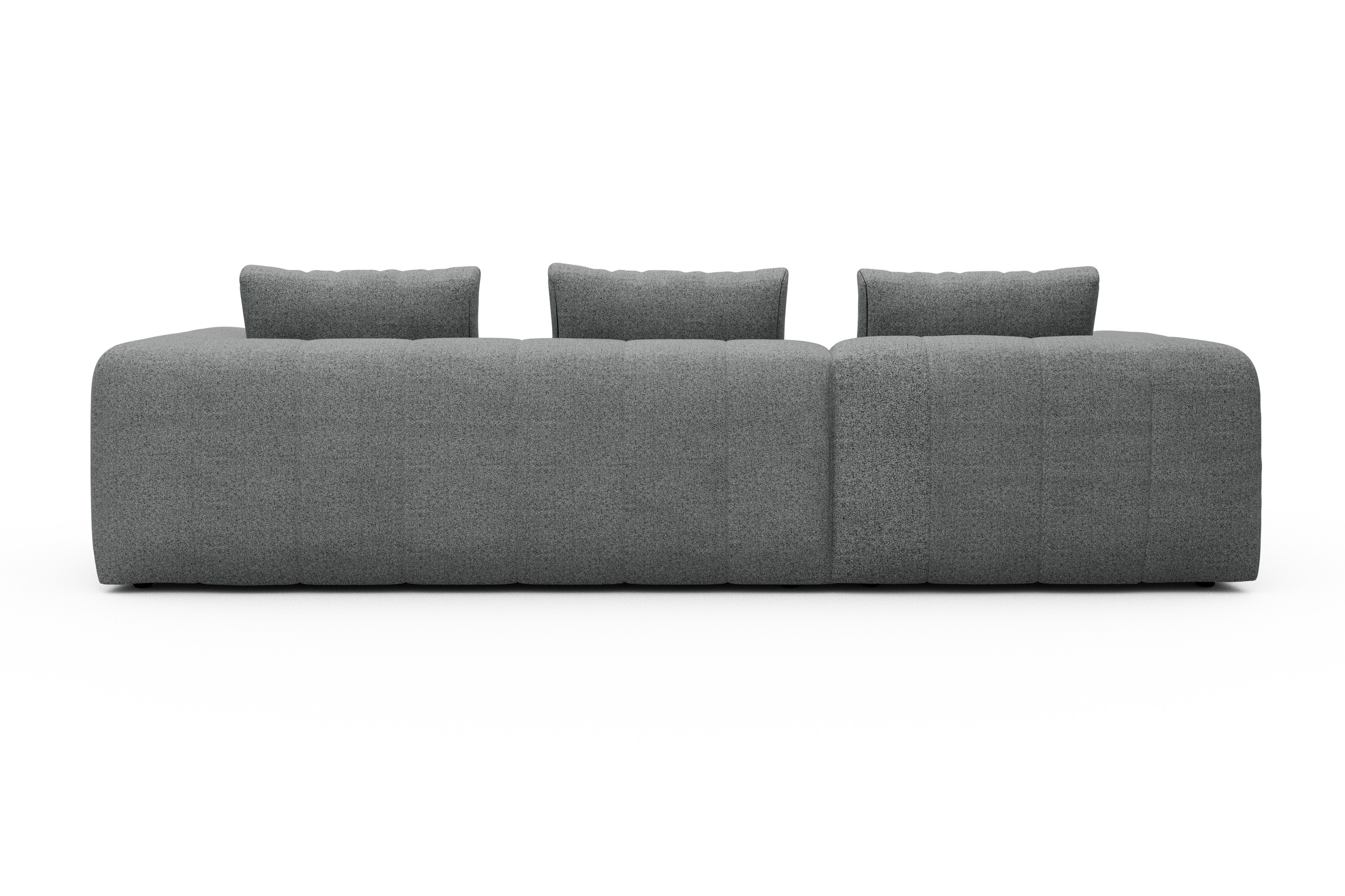 Ecksofa Hugo 2,5-Sitzer Armlehne rechts mit Chaiselongue Aivi-Gravet-Grey