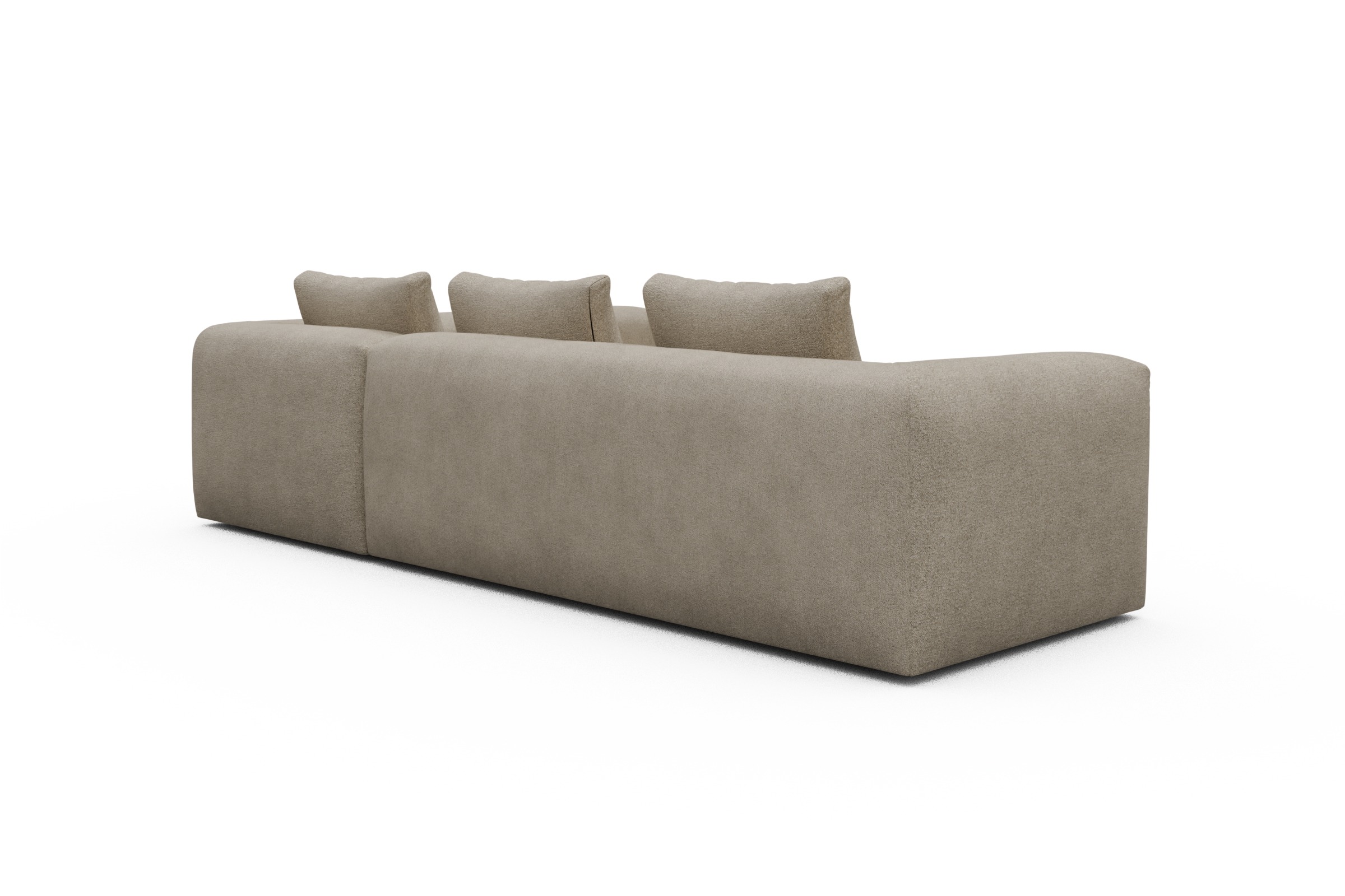 Ecksofa Fred 2x 2,5-Sitzer rechts offen Boucle-Belge