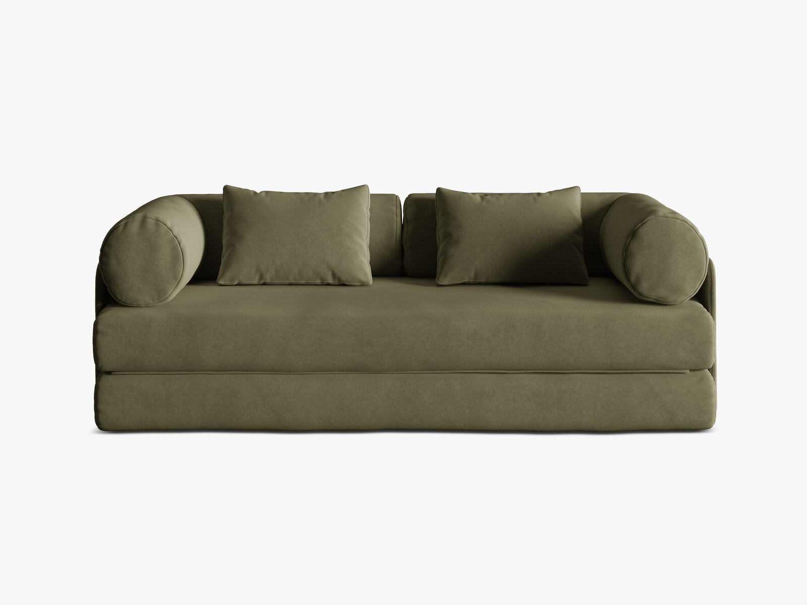 Micadoni Sofa Dreamy 3-Sitzer mit Schlaffunktion Samt Salvador Grün