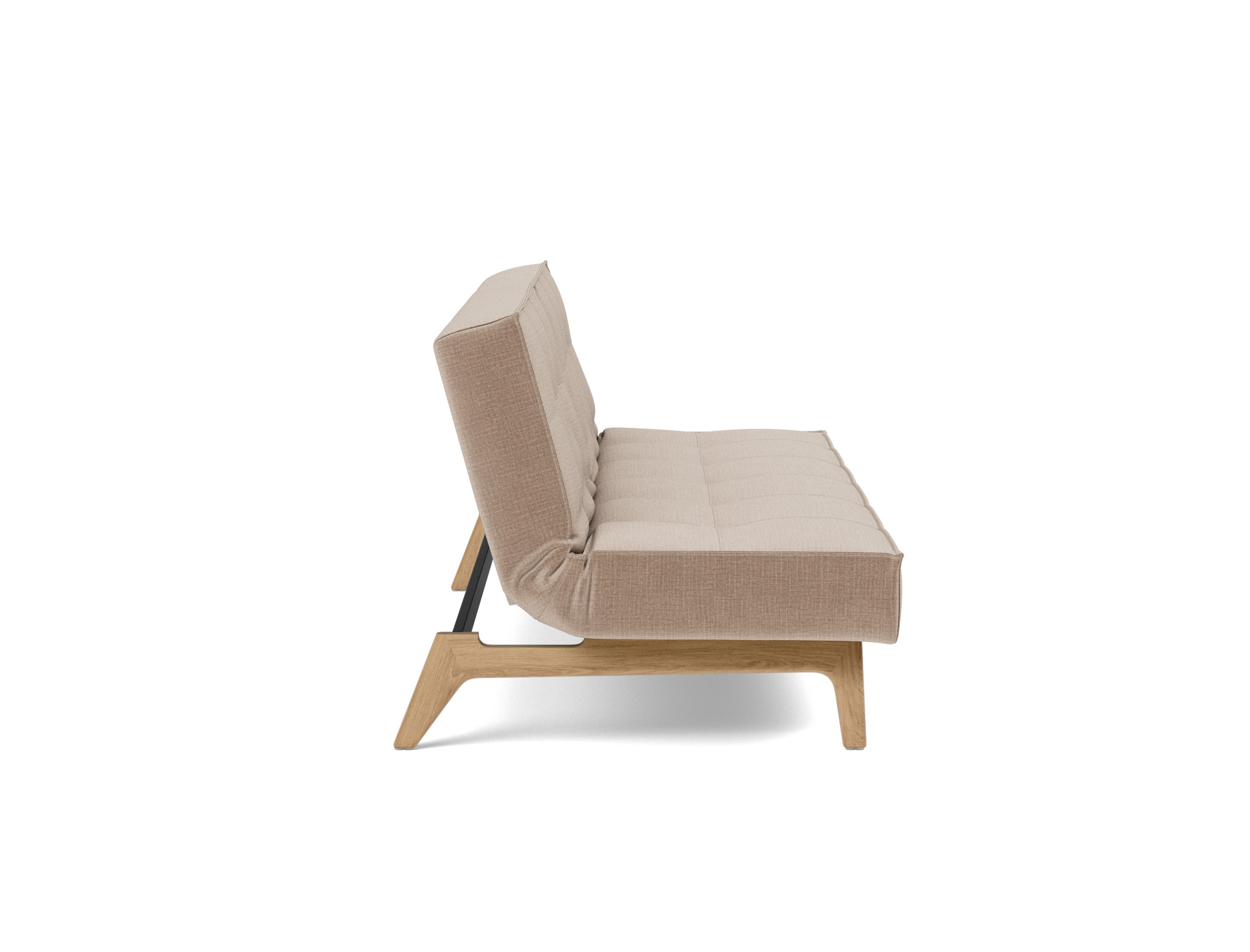 Schlafsofa Splitback Chenille Esina 417-Mocha Beine Eiche