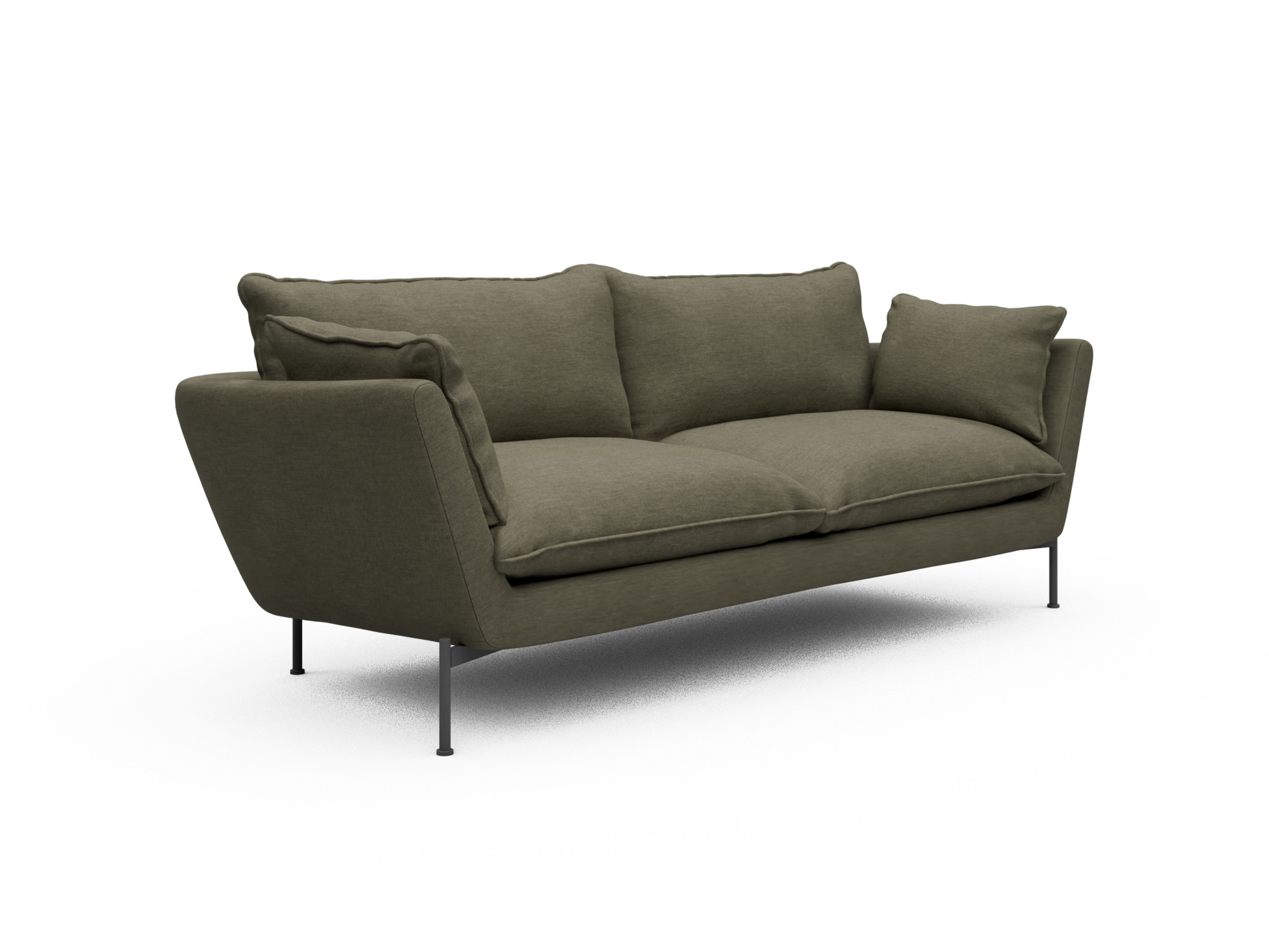 Skandi Home Sofa Anton Soft 3-Sitzer Vivus-Dusty-Olive moebelfaktor