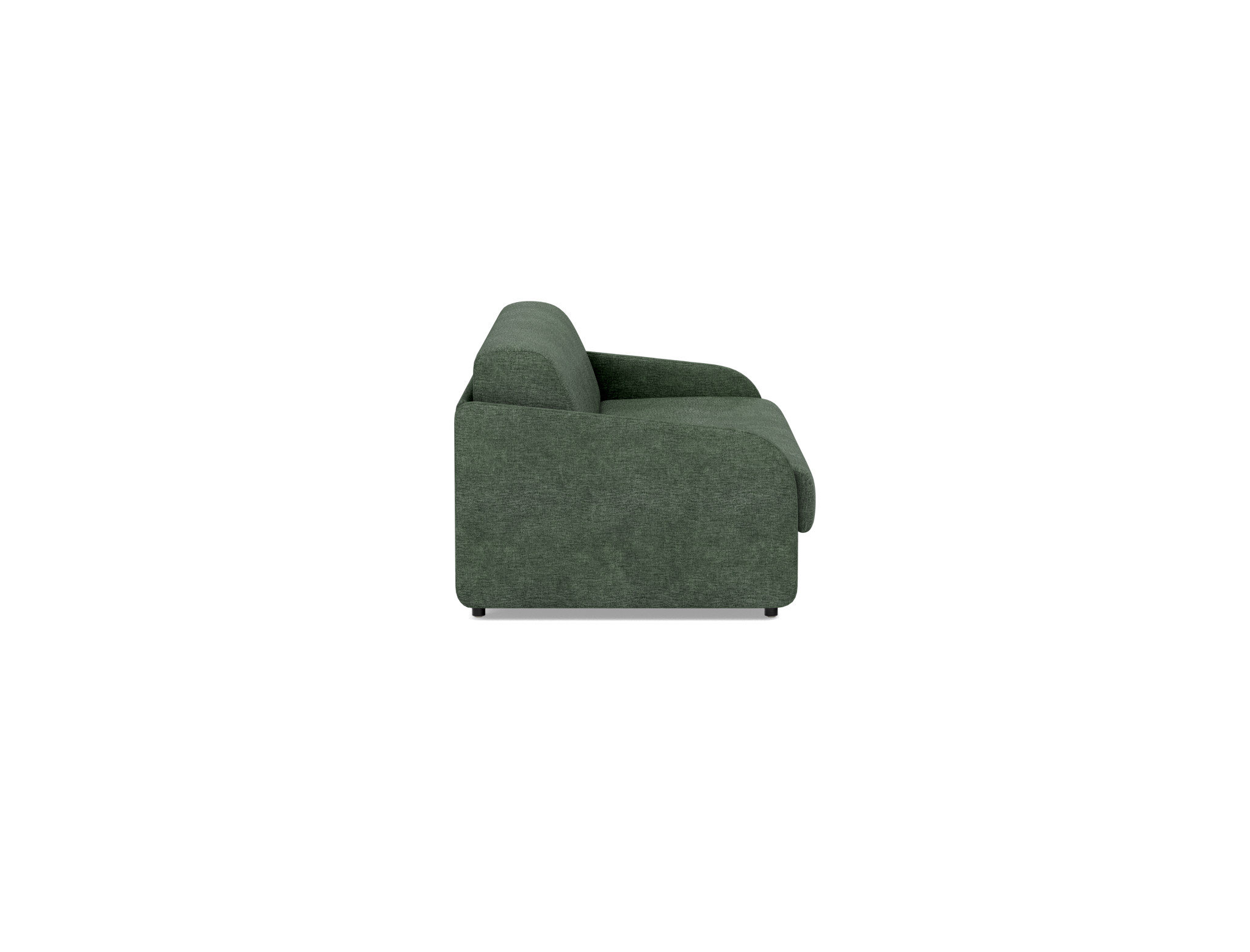 Schlafsofa Eivor mit Taschenfederkernmatratze 160 Flachgewebe Avella 281-Pine-Green