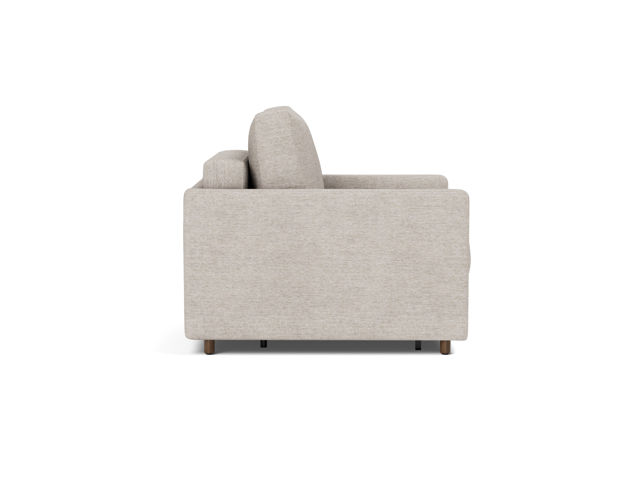 Schlafsessel Neah mit Slim-Armlehnen Chenille Yuveno 471-Sand
