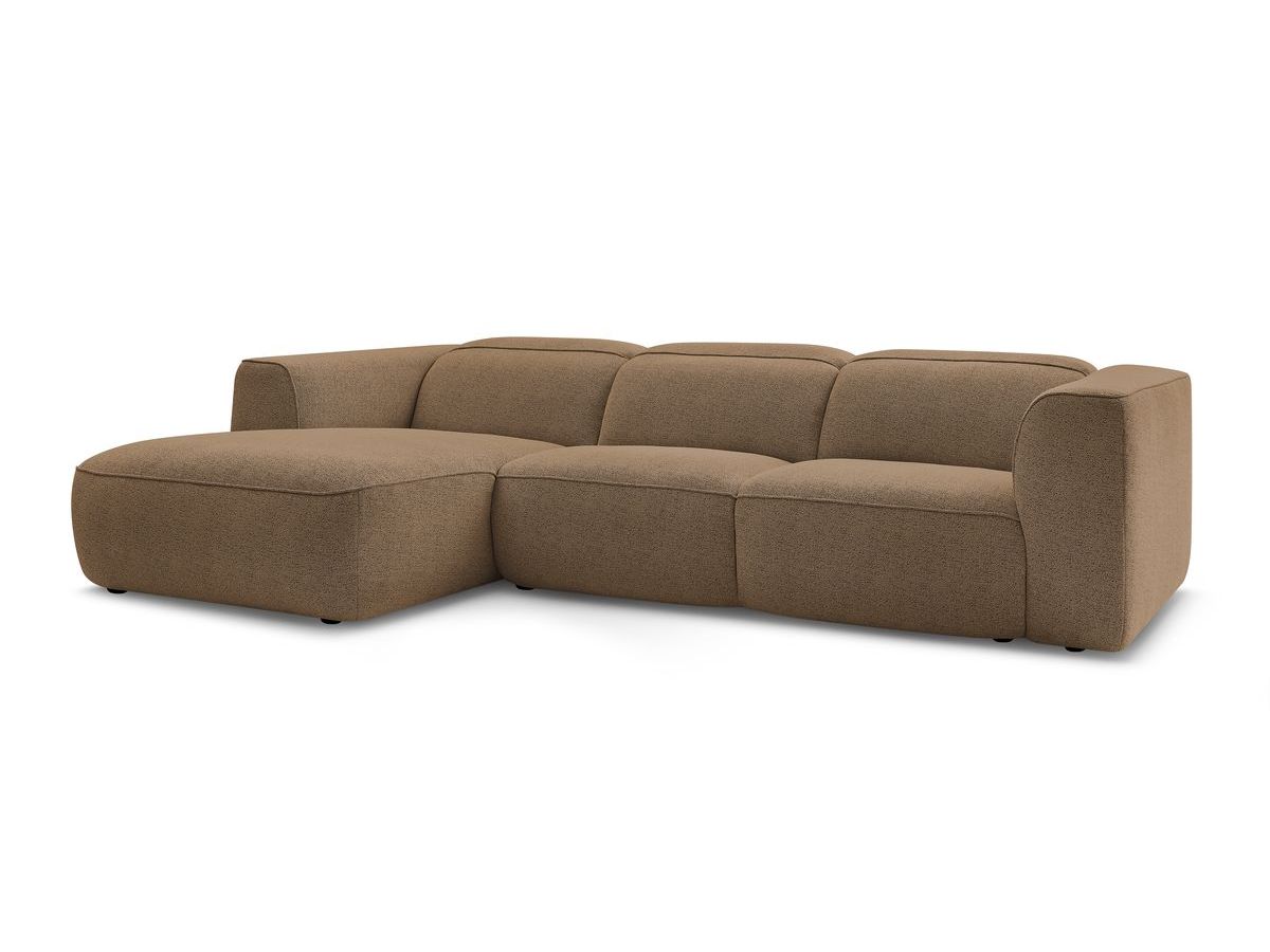 Bobochic William Ecksofa Melange-Stoff Orange Ecke links