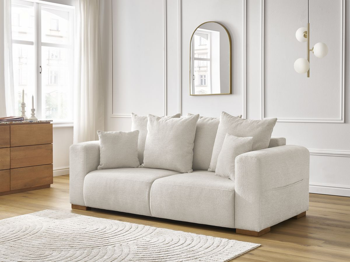 Bobochic Sidonie Sofa 2-Sitzer Melange-Stoff Beige