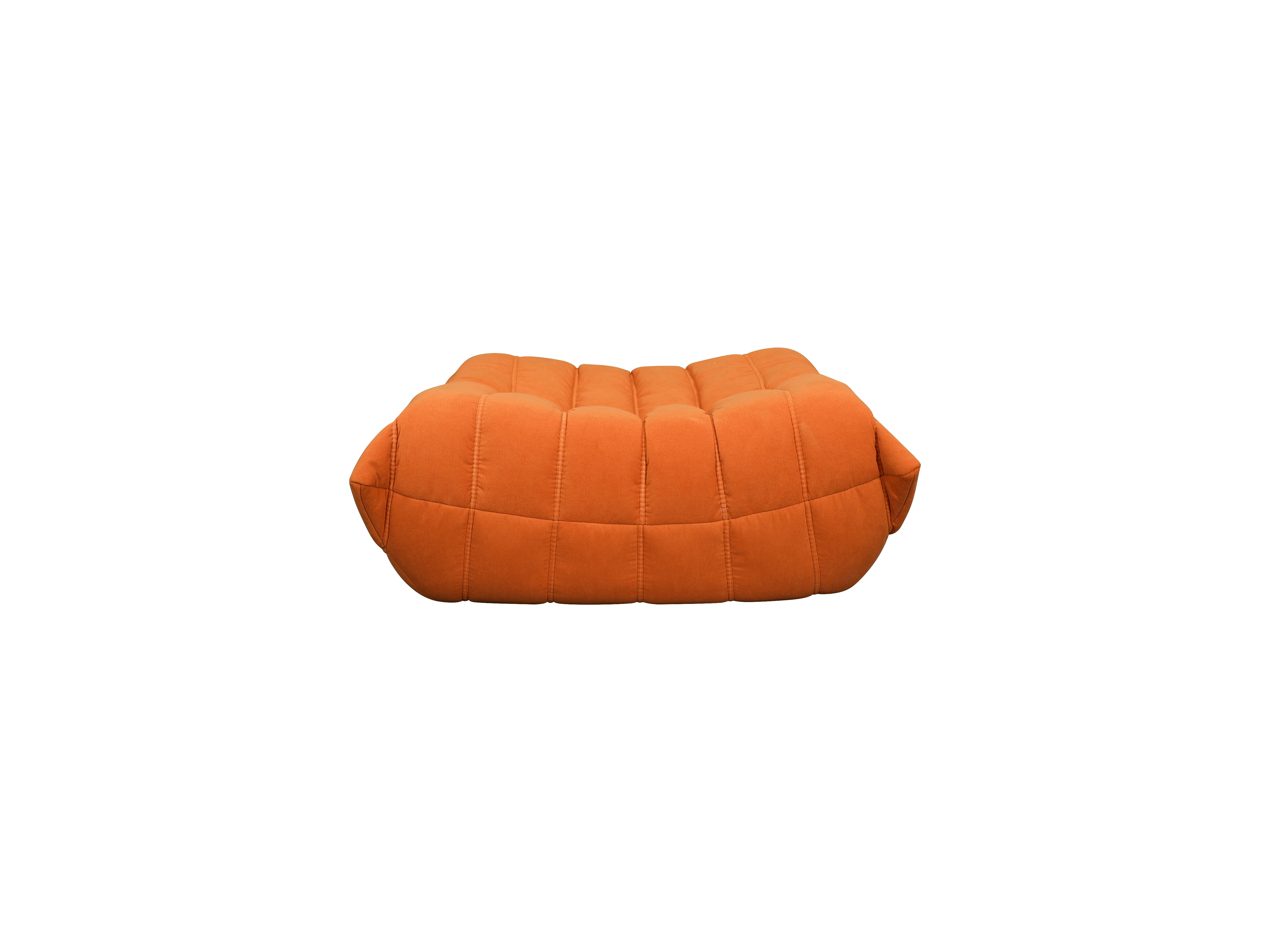 Livin Hill Set Nua: Sessel 87 cm + Fußhocker Gebrannte Orange