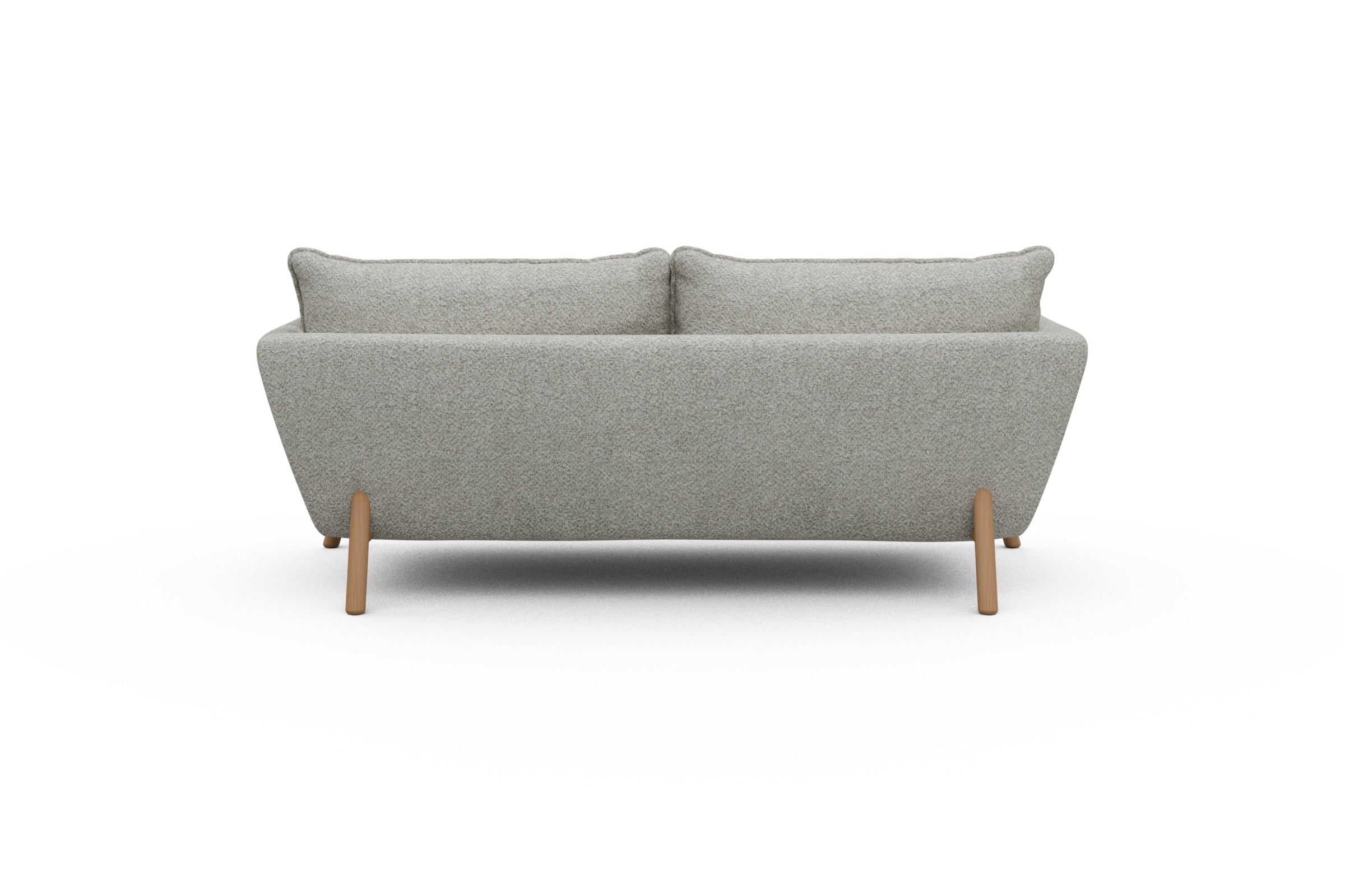 Sofa Emil PREMIUM 2-Sitzer Beinfarbe Eiche Natur Vanora-Warm-Sand