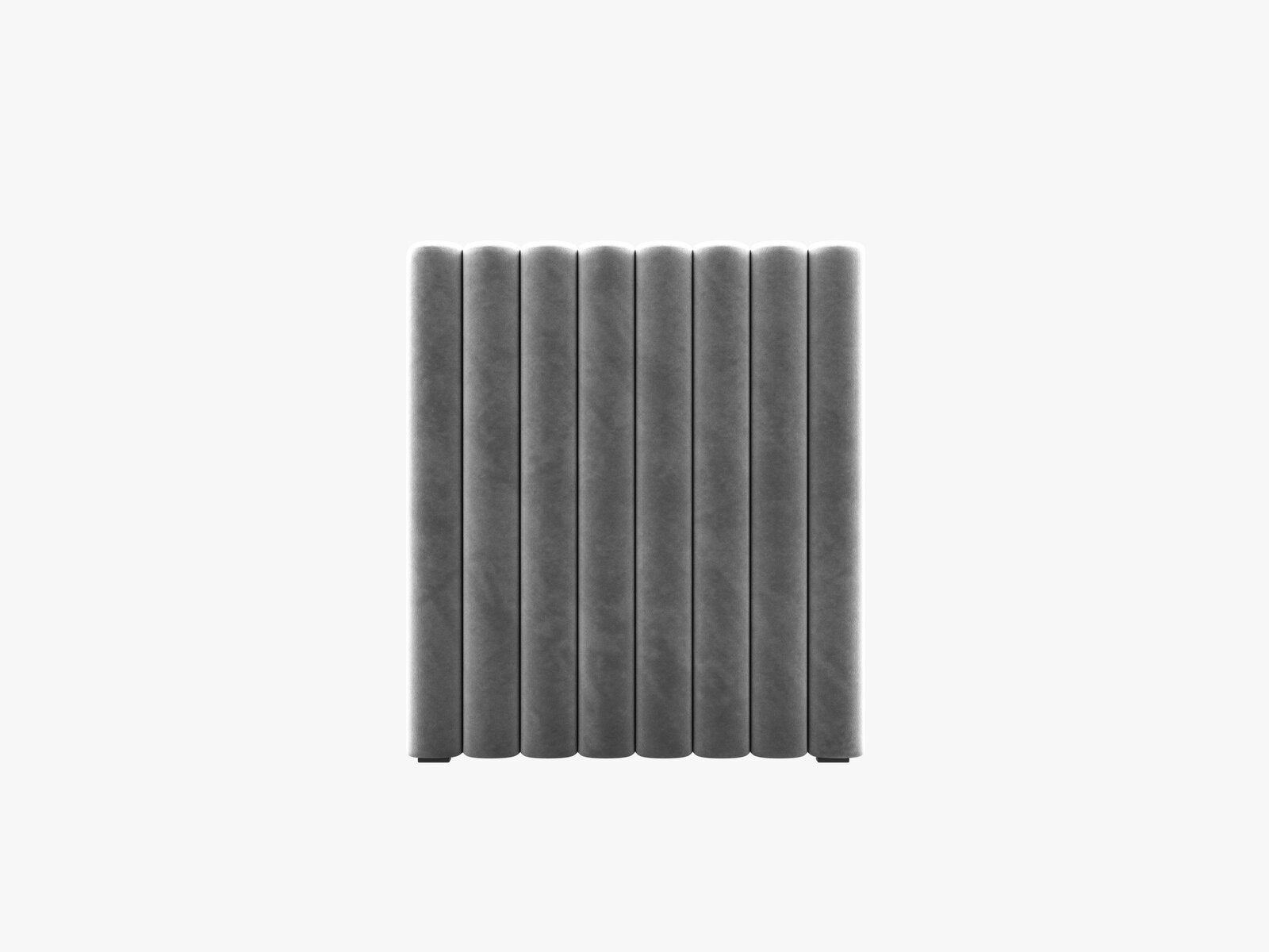 Micadoni Mistero Samtiger Kopfteil 80 cm Samt Paris Grau 80x95