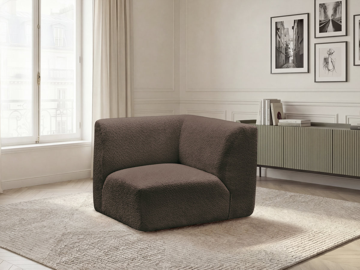 Bobochic Anda Sofa 1-Sitzer Chenille Braun