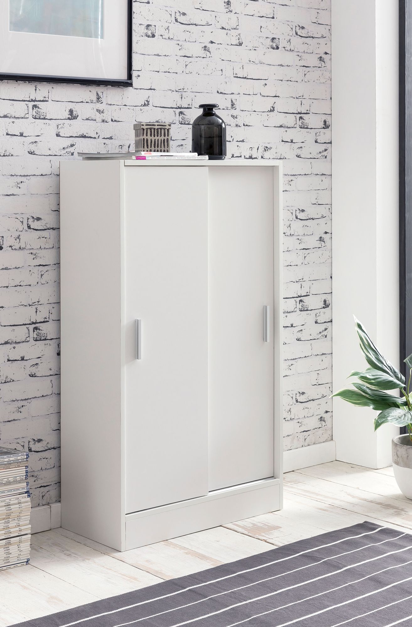 Sideboard Kegnaes Weiß 60 × 28,5 × 107,5 cm