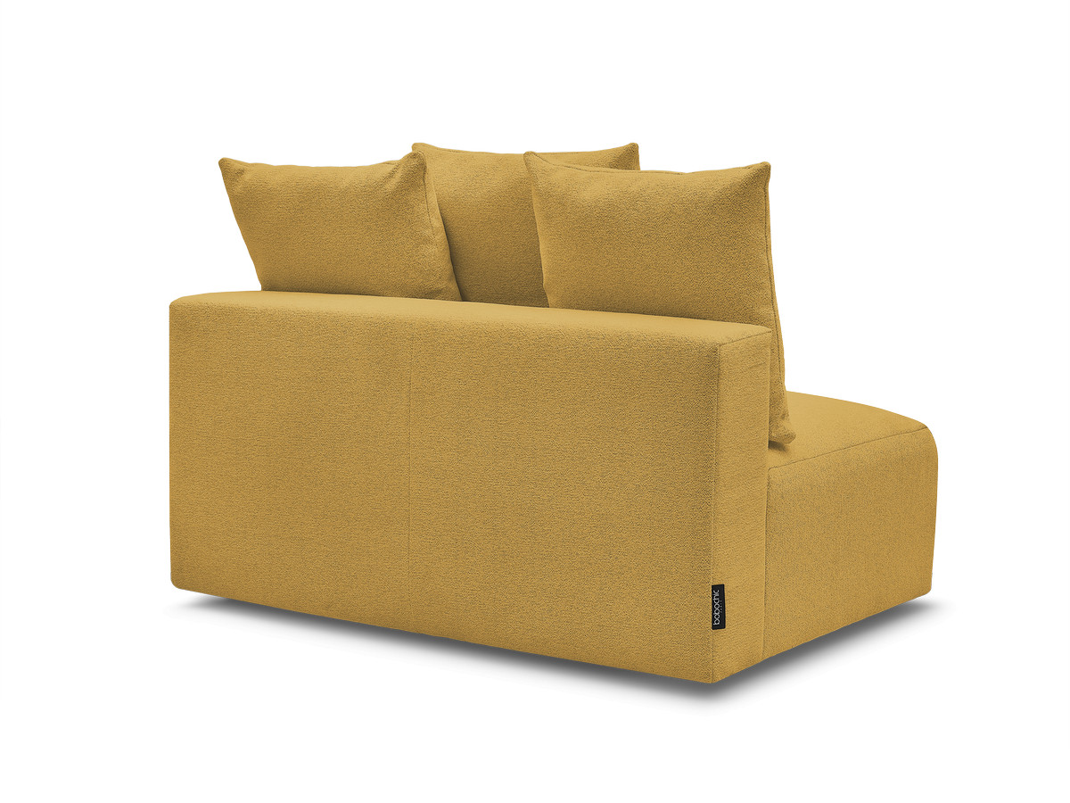 Bobochic Voltaire Sofamodul 2-Sitzer 142 × 100 cm Melange-Stoff Gelb