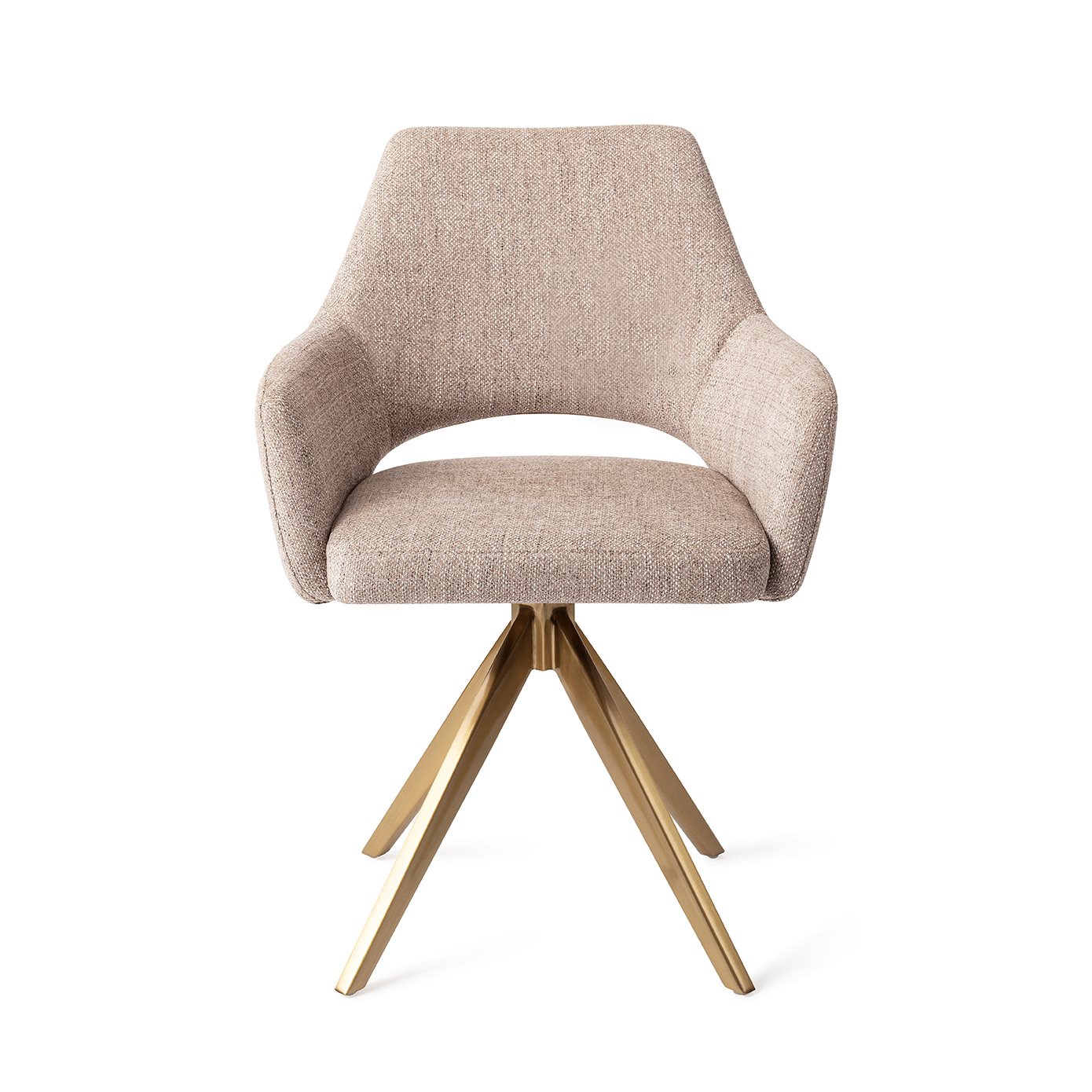 Jesper Home Esszimmerstuhl Yanai Biscuit-Beach Turn Gold moebelfaktor