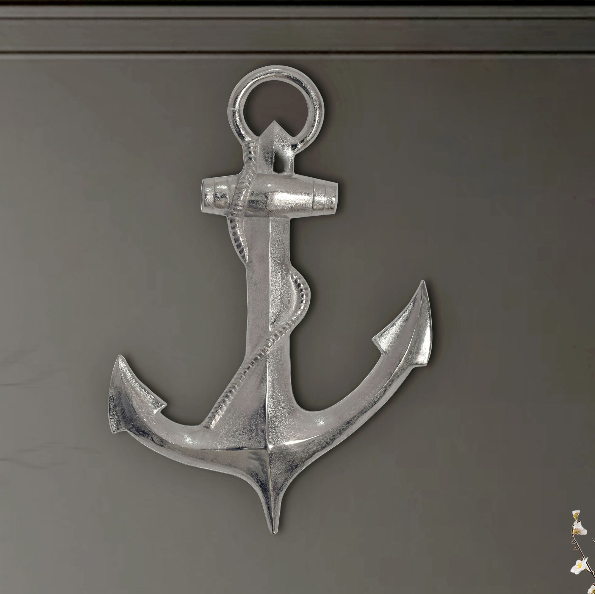 Wandobjekt Jessheim Aluminium Silber 47 × 4 × 70 cm