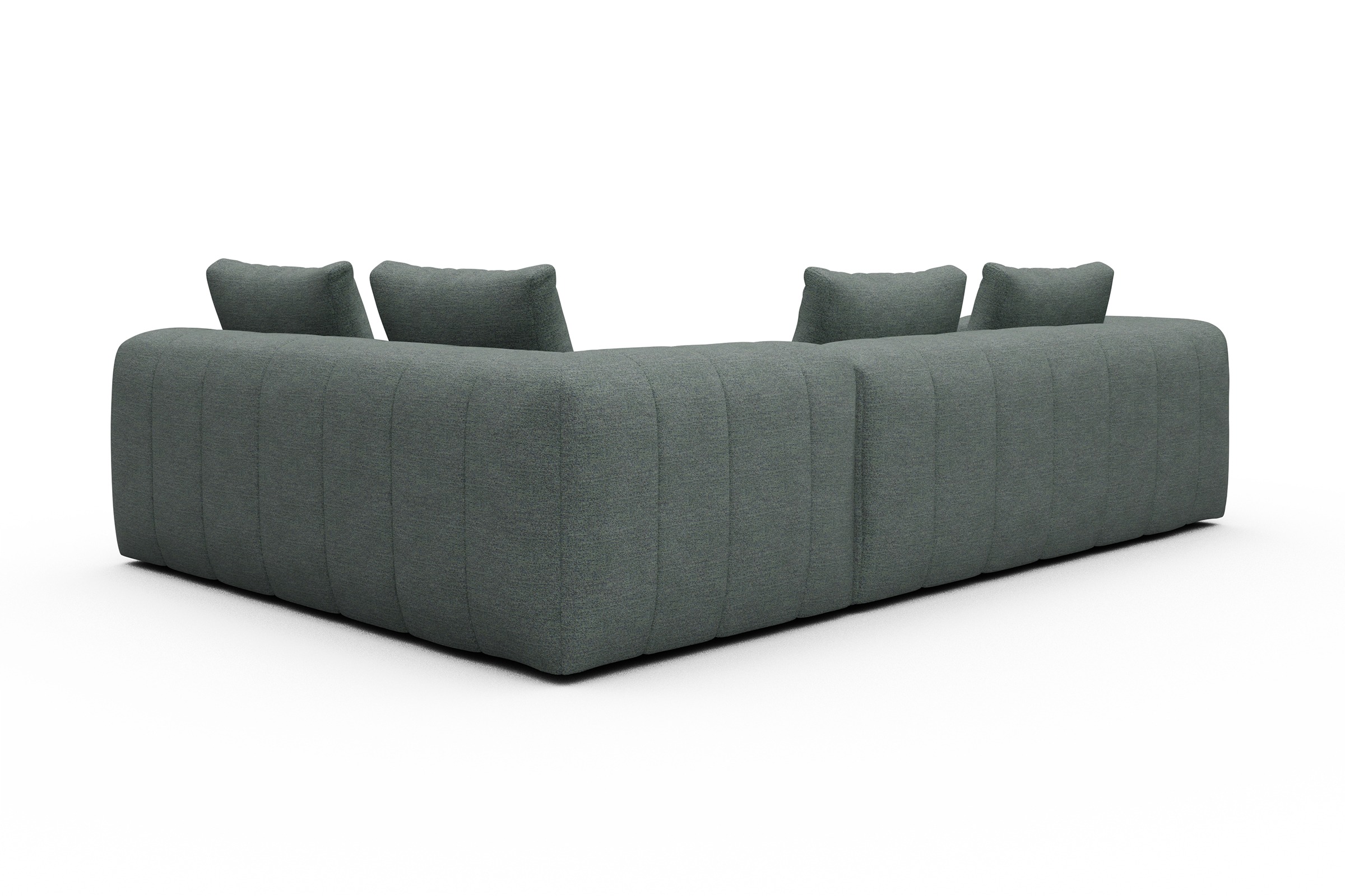 Ecksofa Hugo 2x 2,5-Sitzer Armlehne links Carreno-Ice-Blue