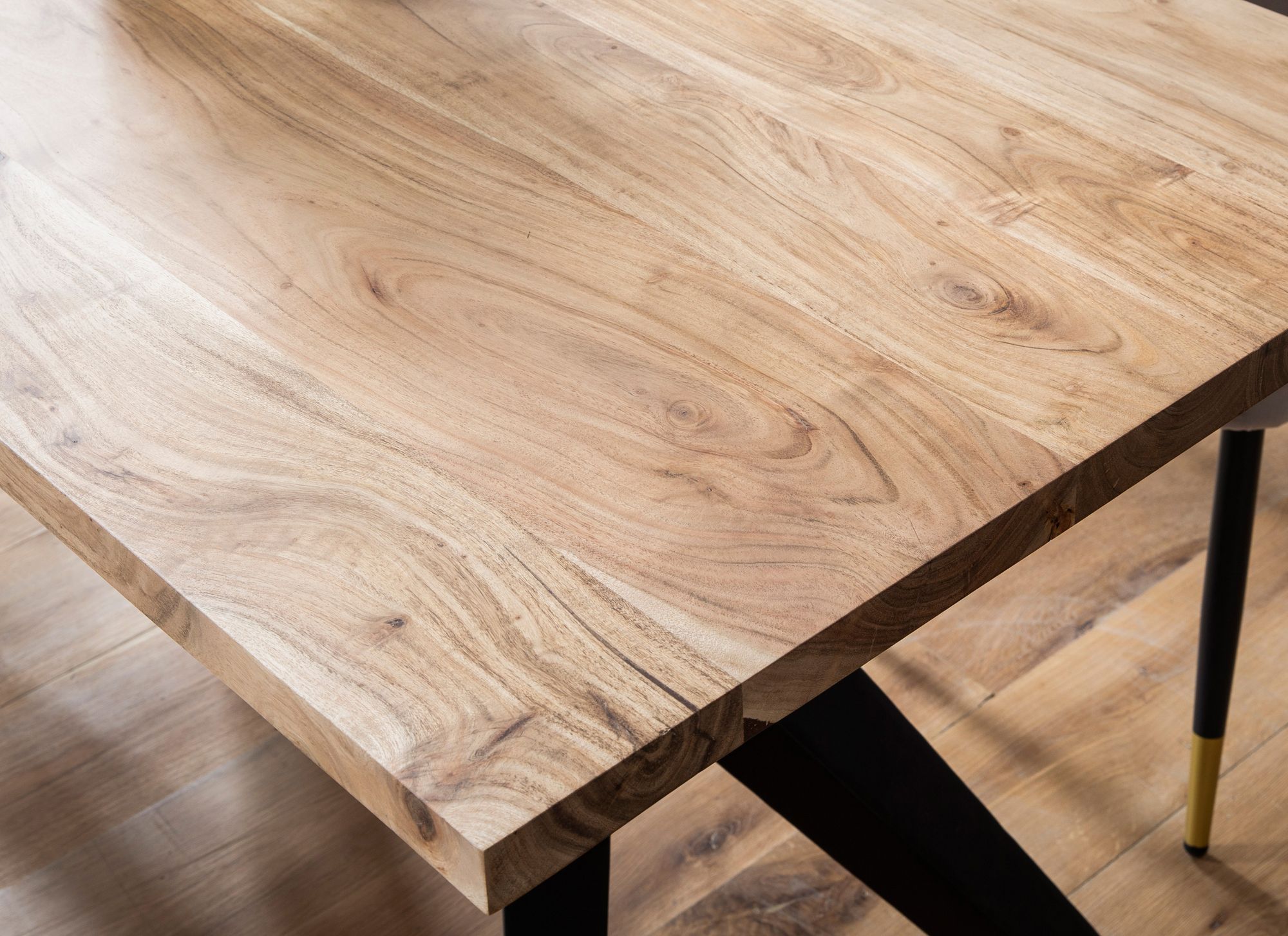Schreibtisch Kolsvik Akazie Massivholz 200 × 100 × 76 cm
