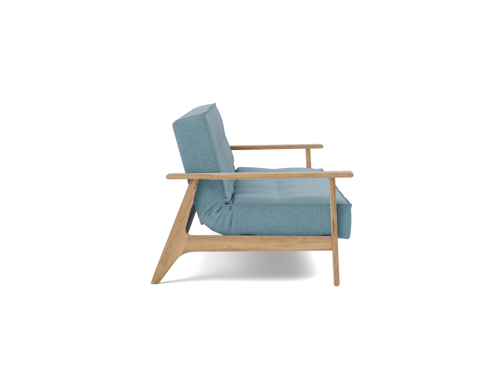 Schlafsofa Splitback Frej Flachgewebe Mixed Dance 525-Light-Blue