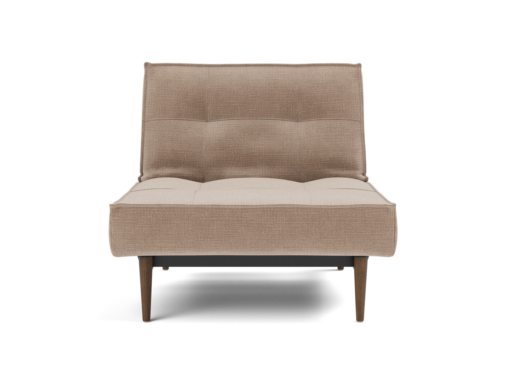 Sessel Splitback Chenille Esina 417-Mocha Beine Styletto Eiche dunkel