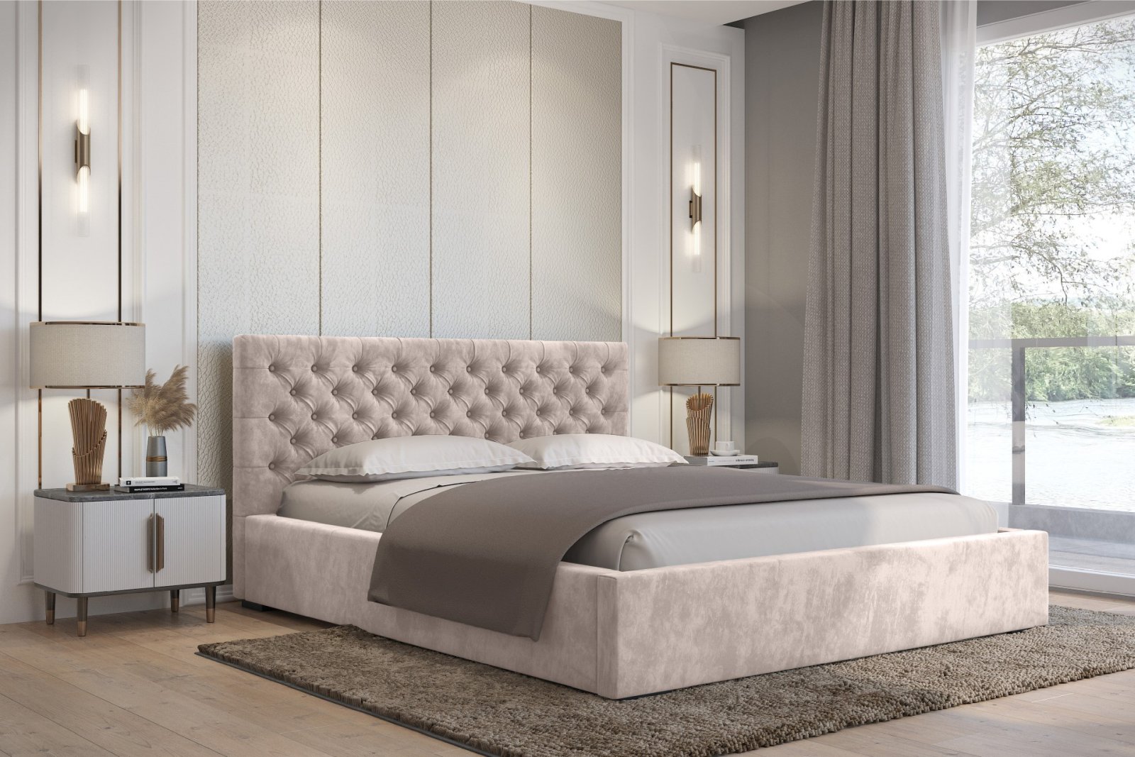 Polsterbett SENTO-I Magic-Velvet 180 mit Holzrahmen Magic-Velvet 2274 moebelfaktor