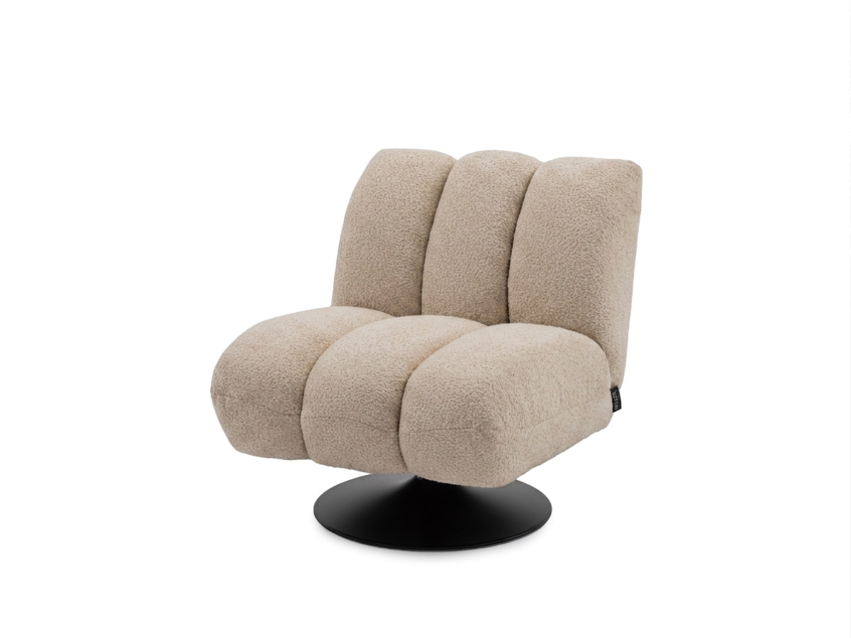 Bobochic Janissaire Sessel 79 × 89 cm Bouclé-Stoff Beige