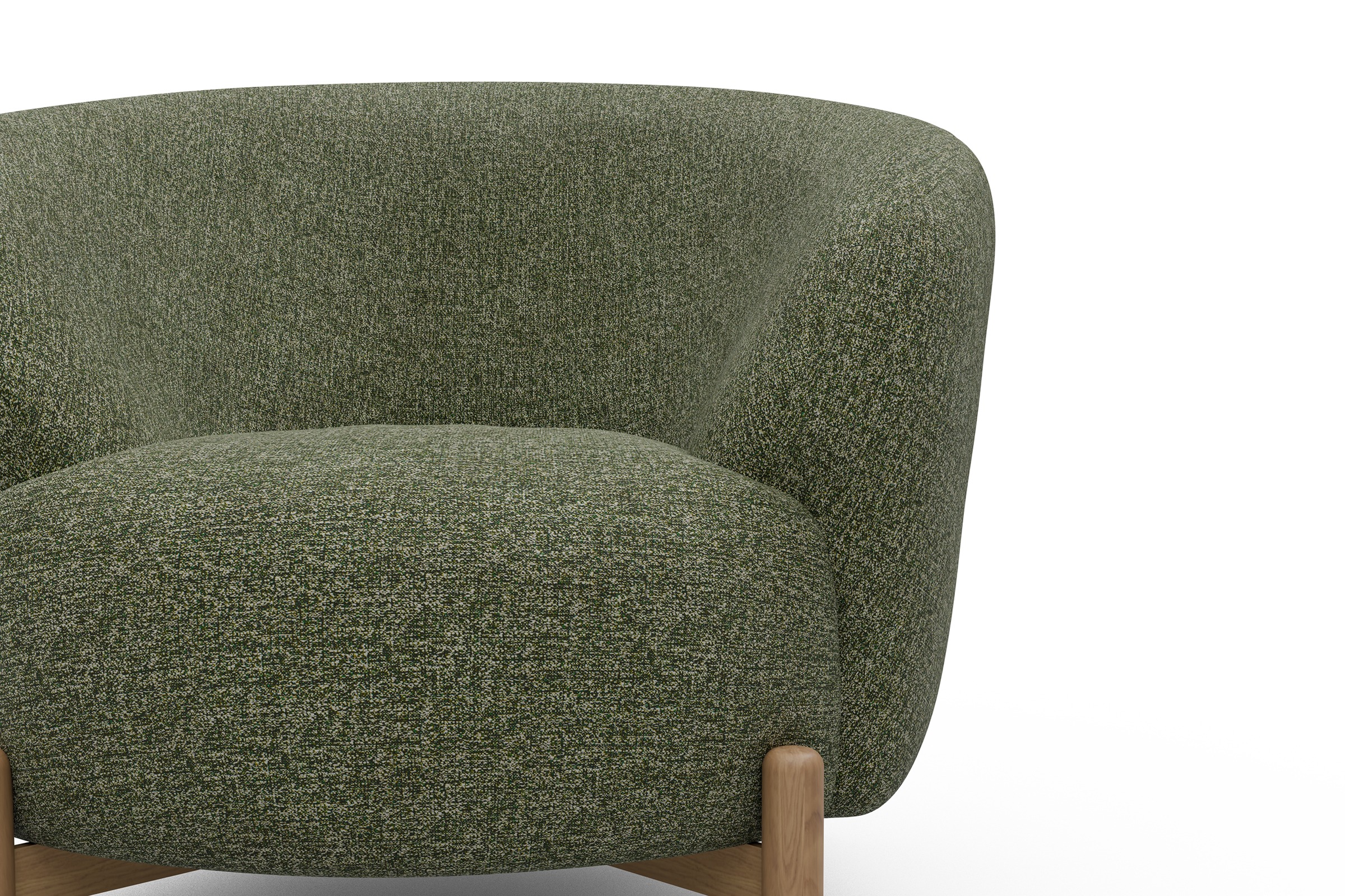 Sessel Ronda Holzbeine Eiche Natur Carreno-Vivid-Green