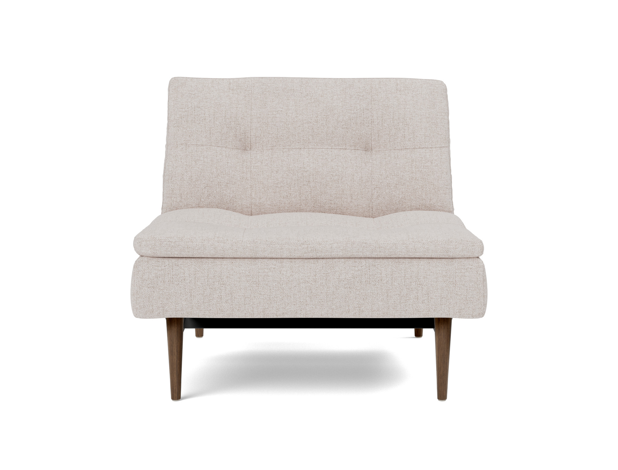 Sessel Dublexo Strukturierter Stoff Weda 300-Weda-Sand Beine Styletto Eiche dunkel