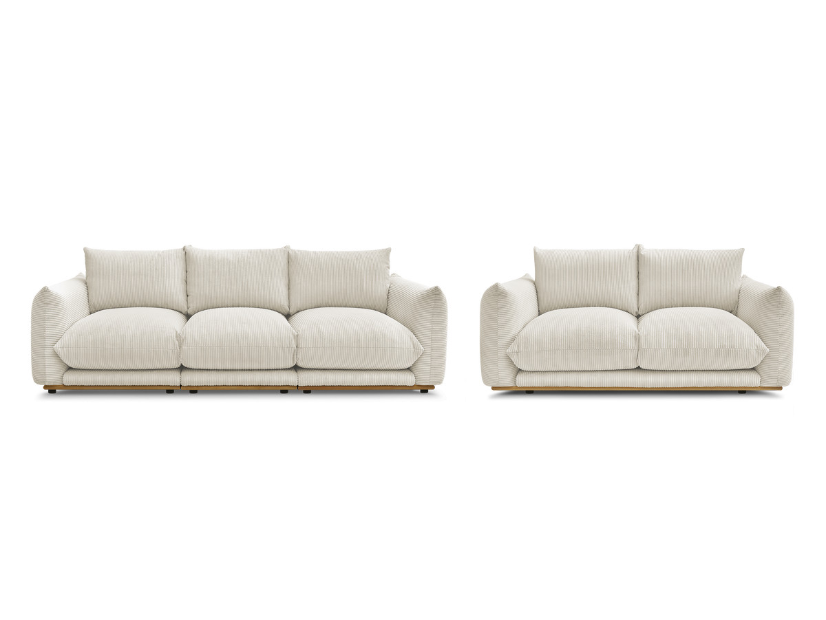 Bobochic Ernest Sofa 5-Sitzer Cordsamt Beige