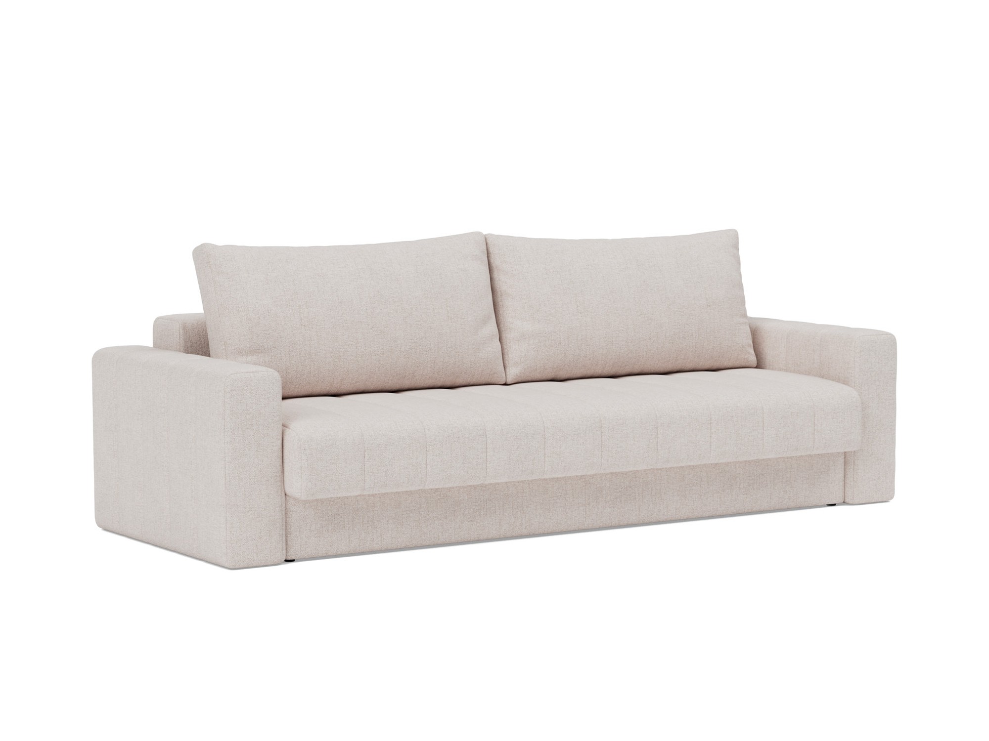 Schlafsofa Akello mit Armlehnen Strukturierter Stoff Weda 300-Weda-Sand