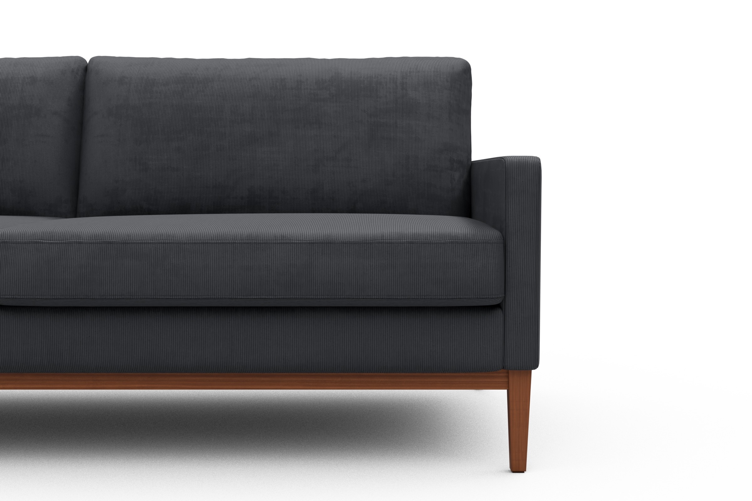 Sofa Bodo 3-Sitzer Cordufine-Slate-Grey