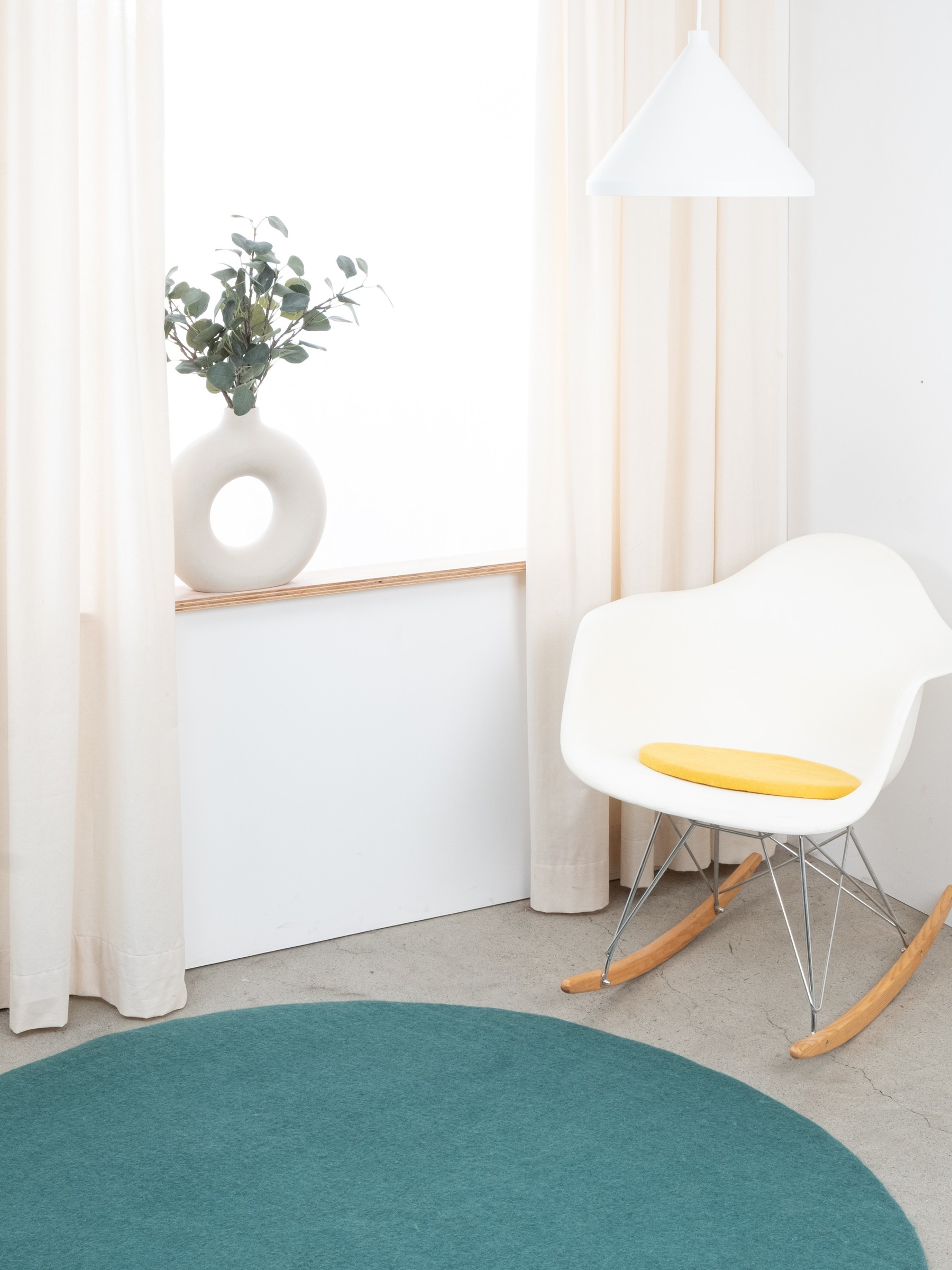 myfelt Kira Filz-Sitzauflage Gelb Ø 36 cm