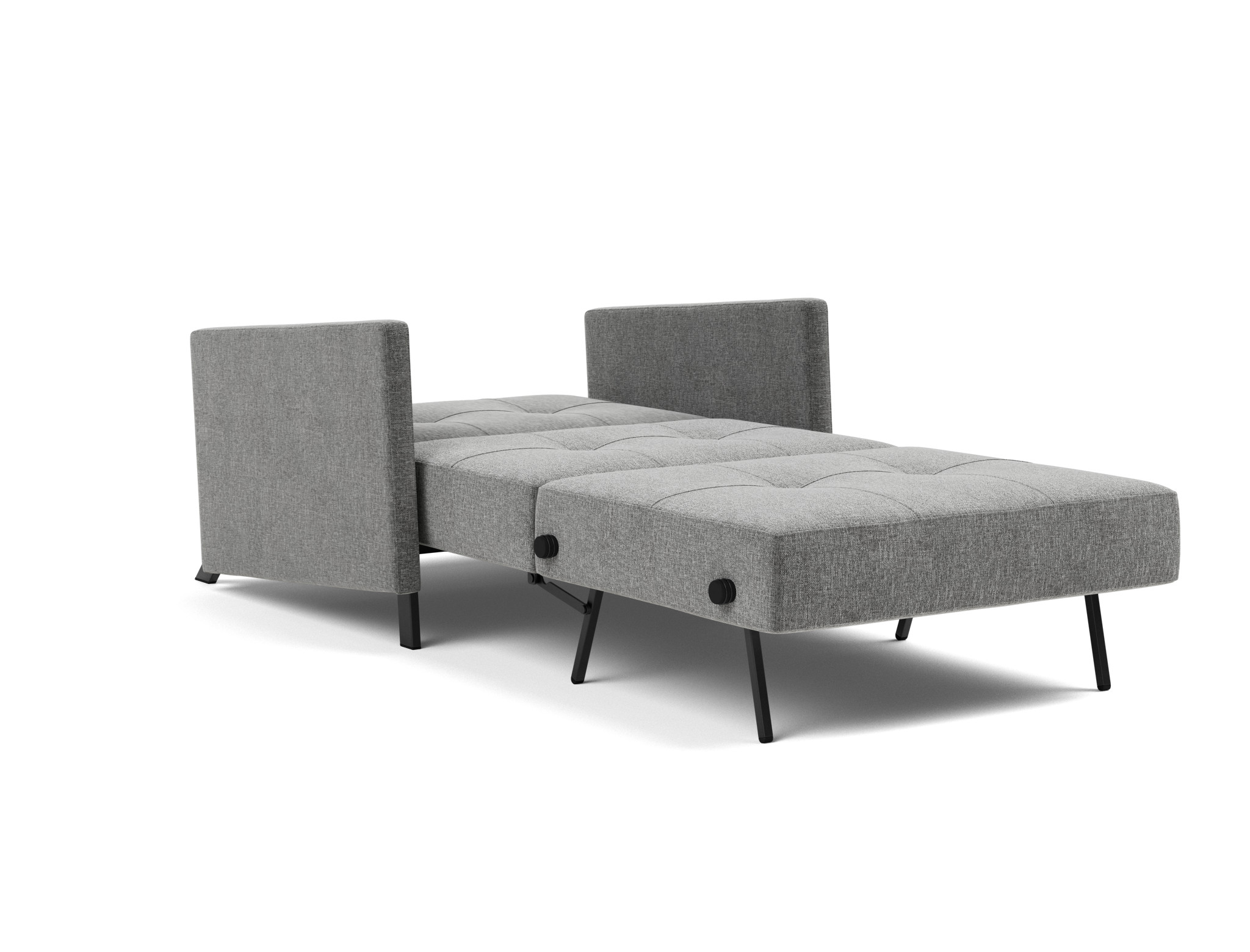 Schlafsessel Cubed 90 mit Armlehnen Strukturierter Stoff Twist 563-Charcoal