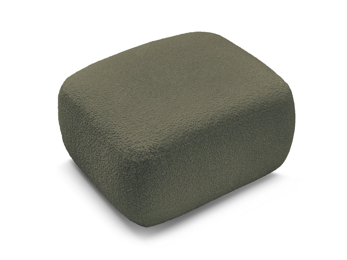 Bobochic Montaigne Pouf Bouclé-Stoff Grün