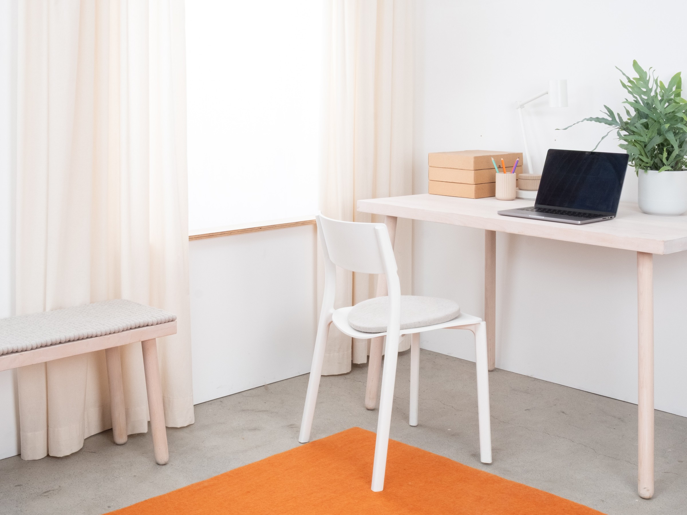 myfelt Aven Filz-Sitzauflage Hellgrau Ø 36 cm
