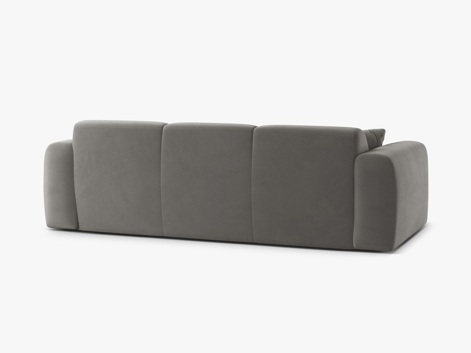 Micadoni Sofa Molino 3-Sitzer Samt Casino Grau