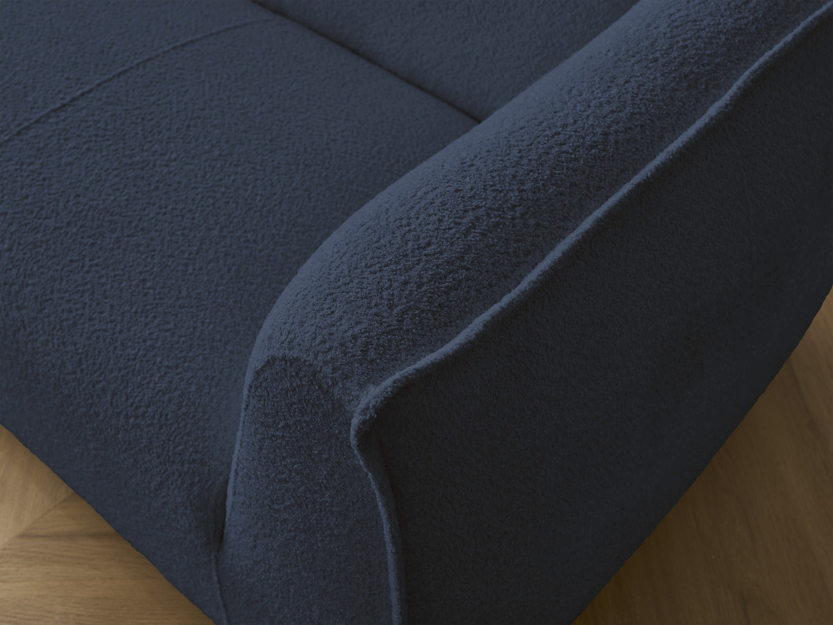 Bobochic Giorgia Sofa 5-Sitzer 412 × 100 cm Bouclé-Stoff Dunkelblau