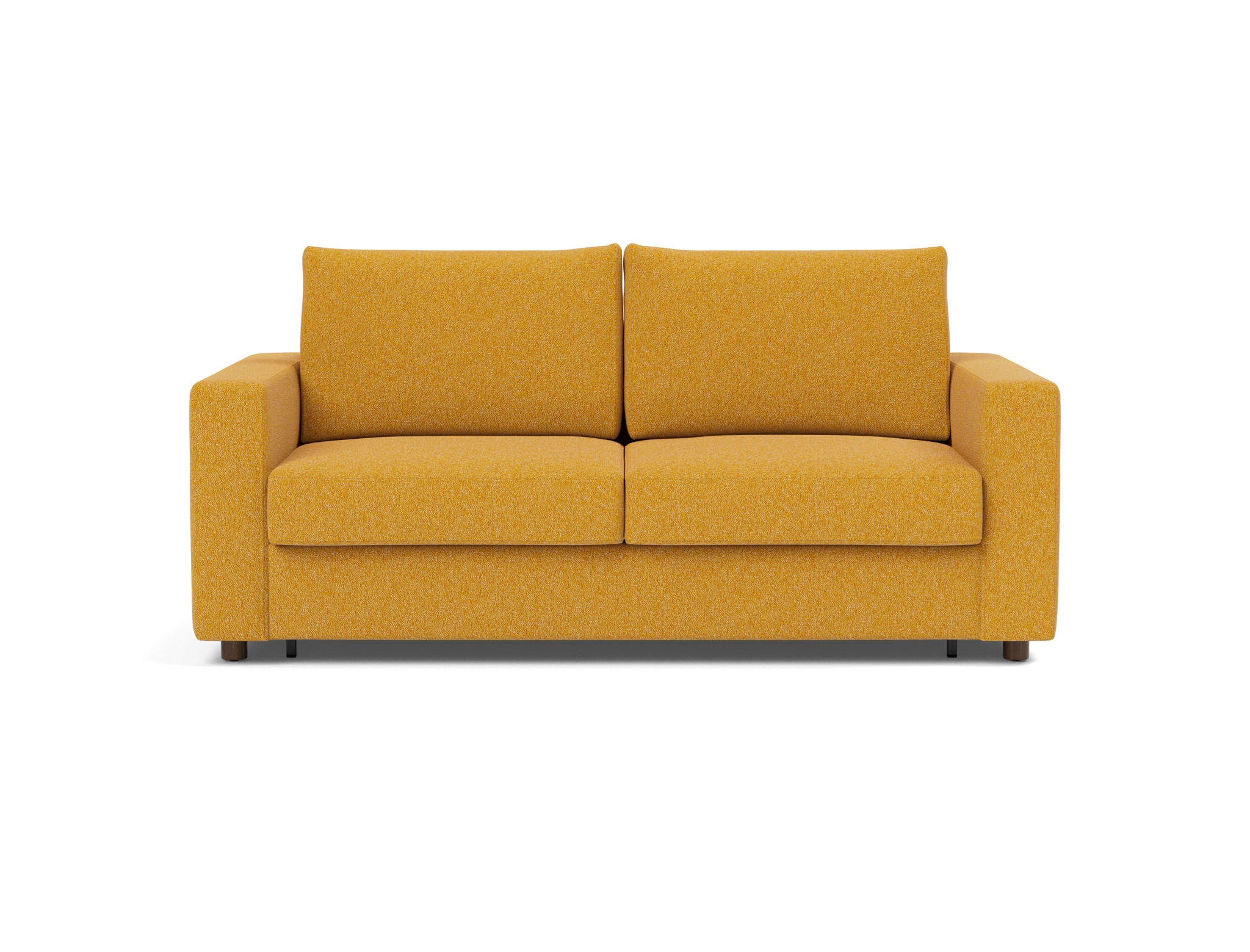 Schlafsofa Neah mit Standard-Armlehnen 160 Boucle Skandi 536-Ochre
