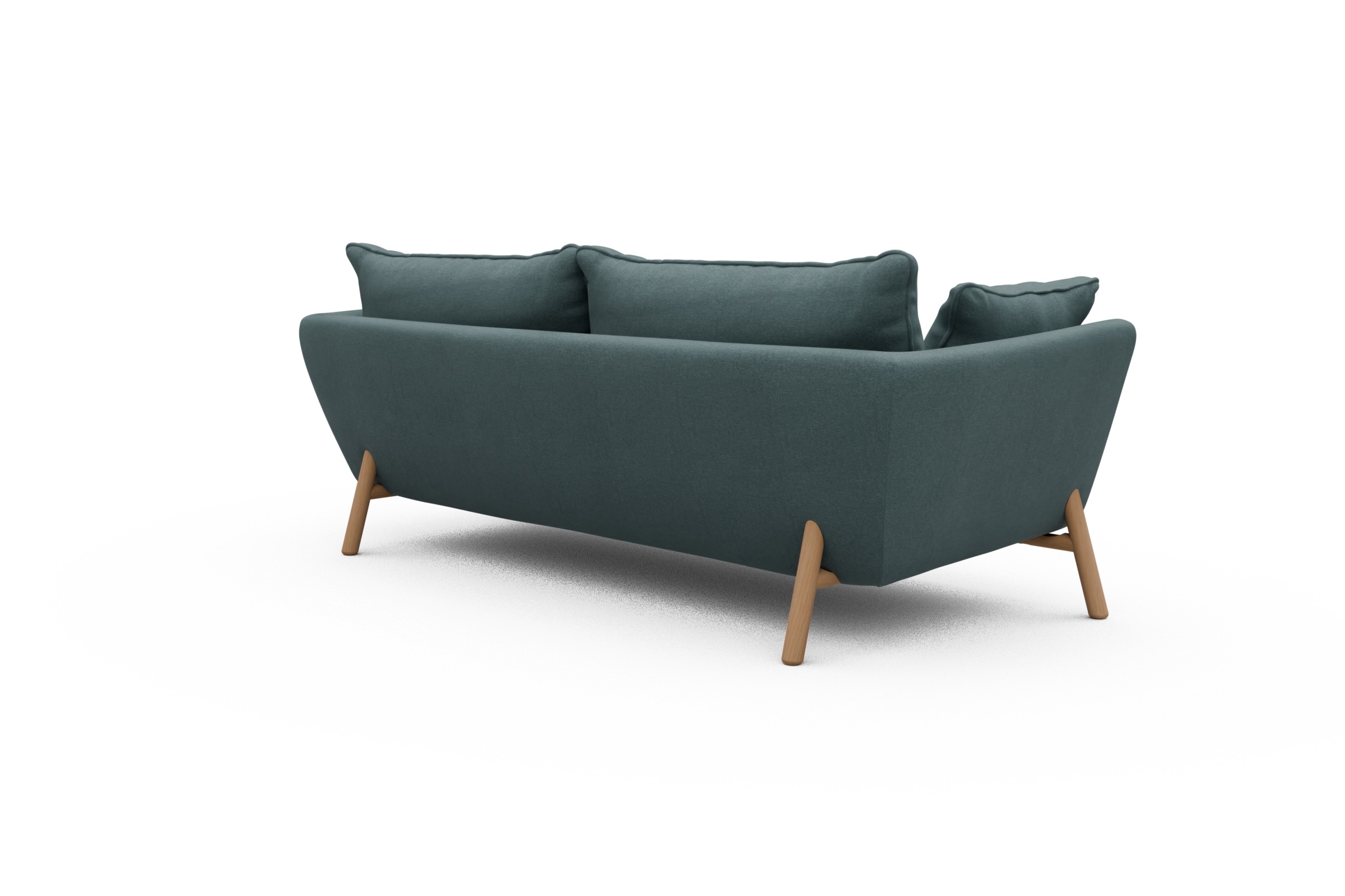 Sofa Emil PREMIUM 3-Sitzer Beinfarbe Eiche Natur Satya-Niagara
