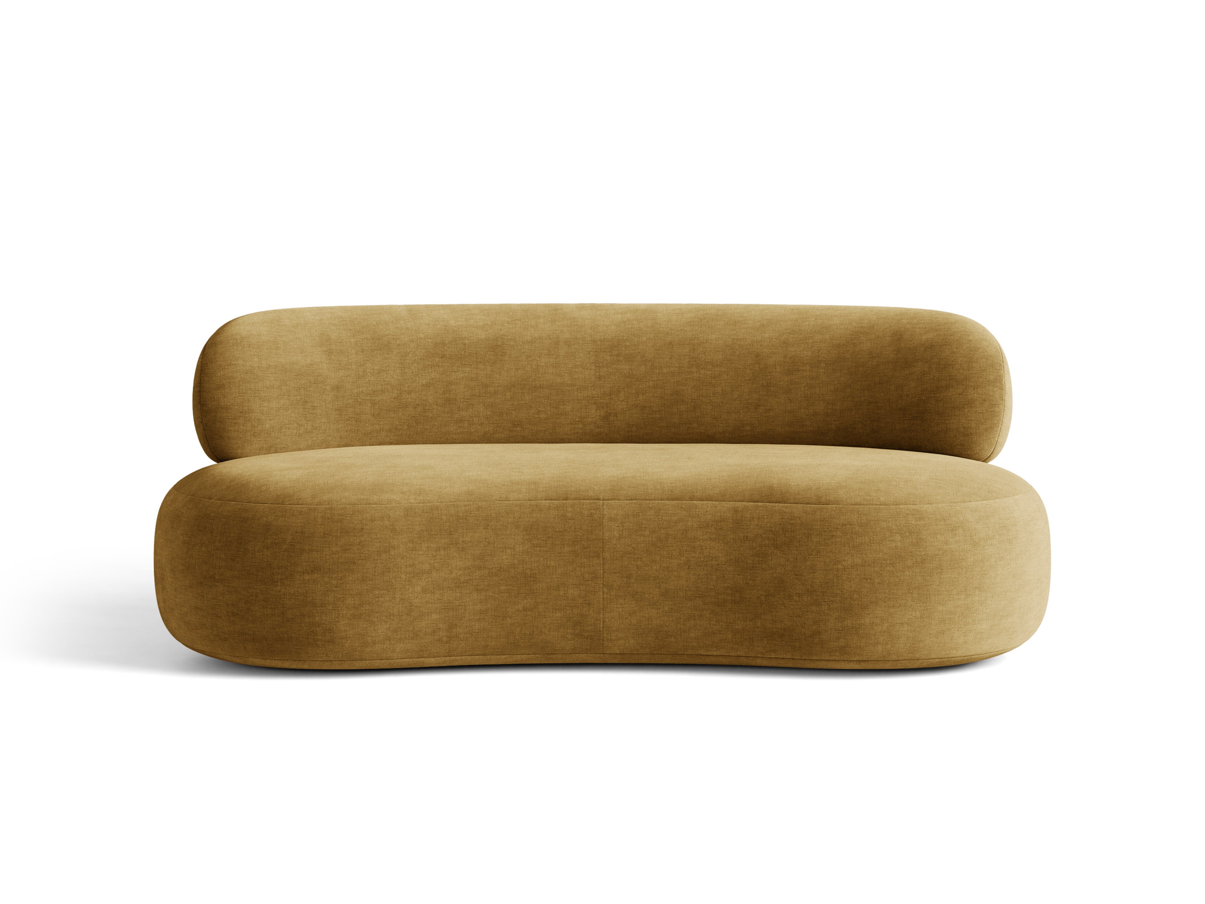 Micadoni Aura Sofa 3-Sitzer Chenille Golden Senf