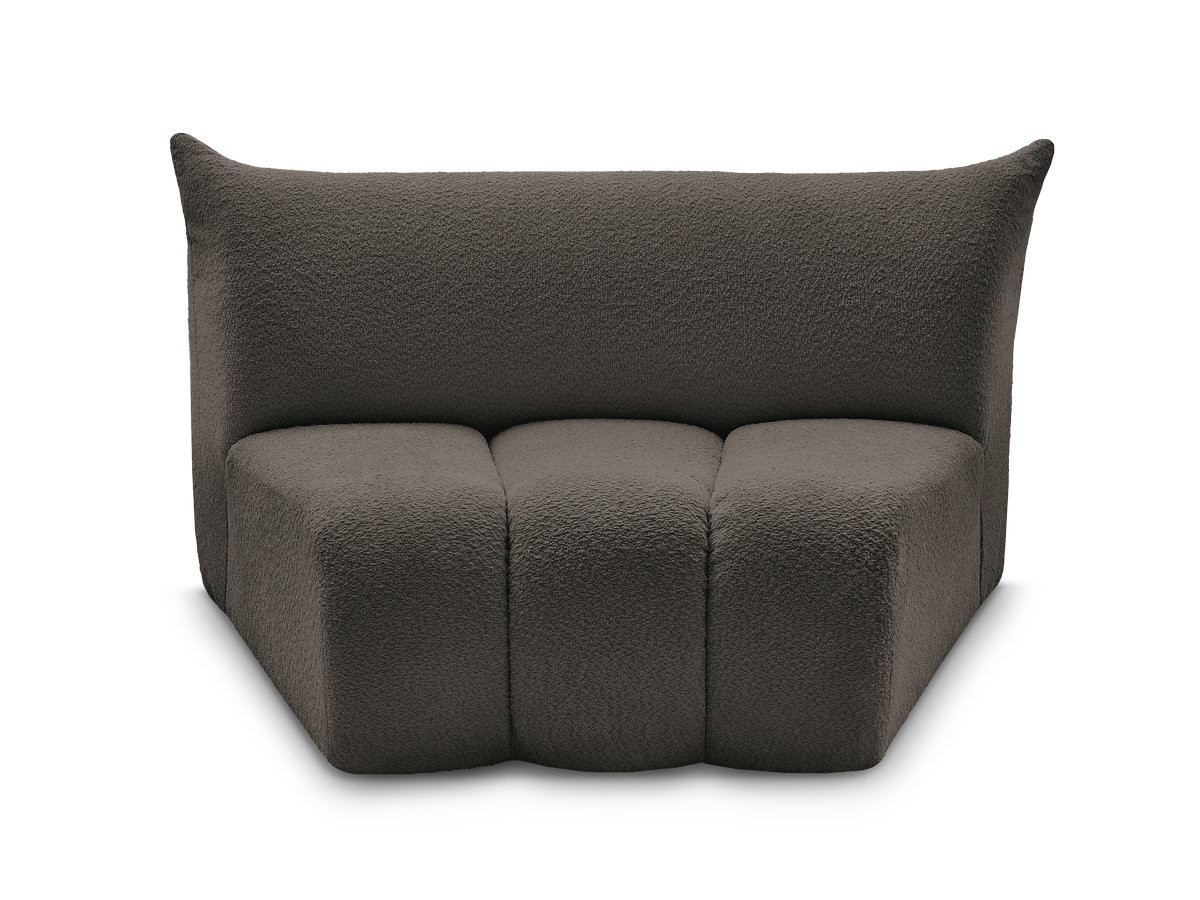 Bobochic Azra Sofamodul 1-Sitzer Bouclé-Stoff Braun