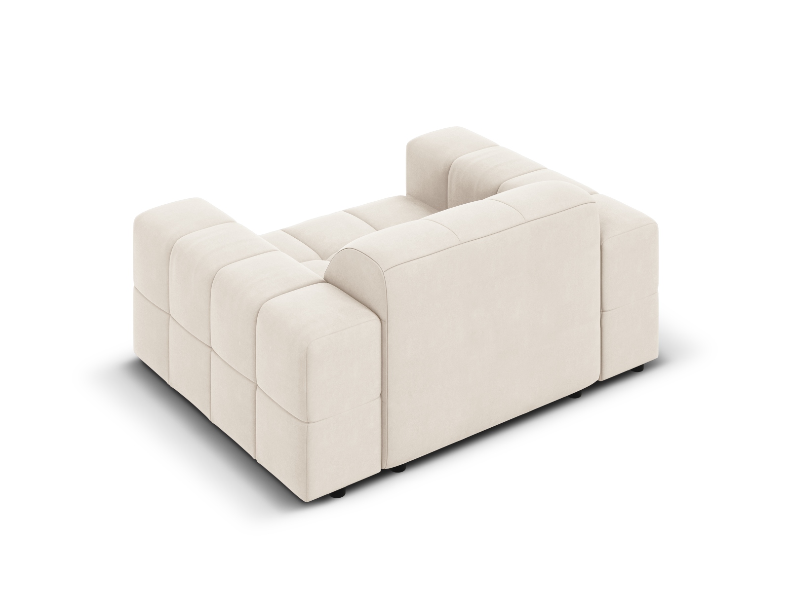 Cosmopolitan Design Sessel Chicago Samt Bluvel Helles Beige