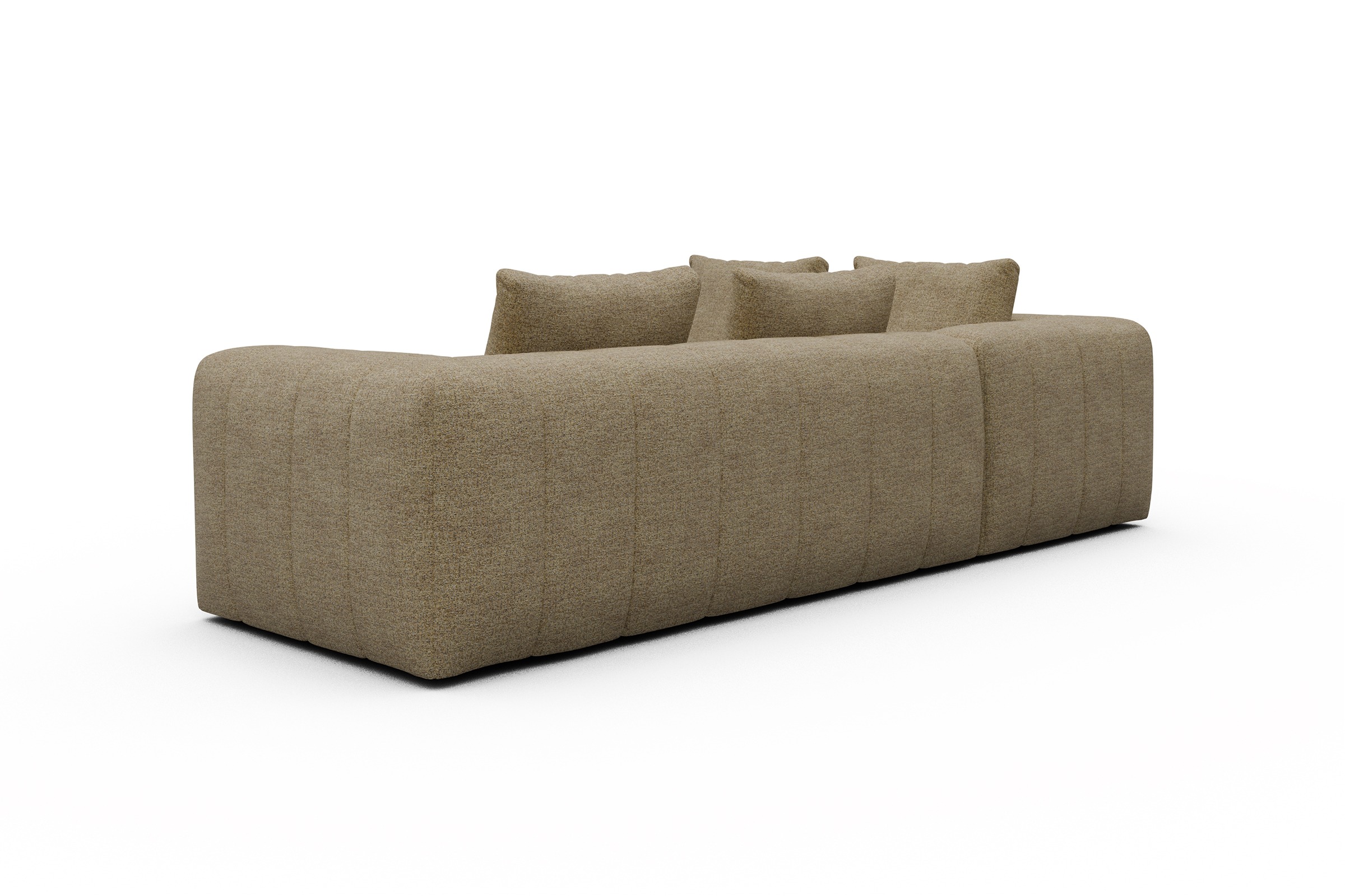 Ecksofa Hugo 2x 2,5-Sitzer Armlehne rechts Carreno-Silician-Yellow
