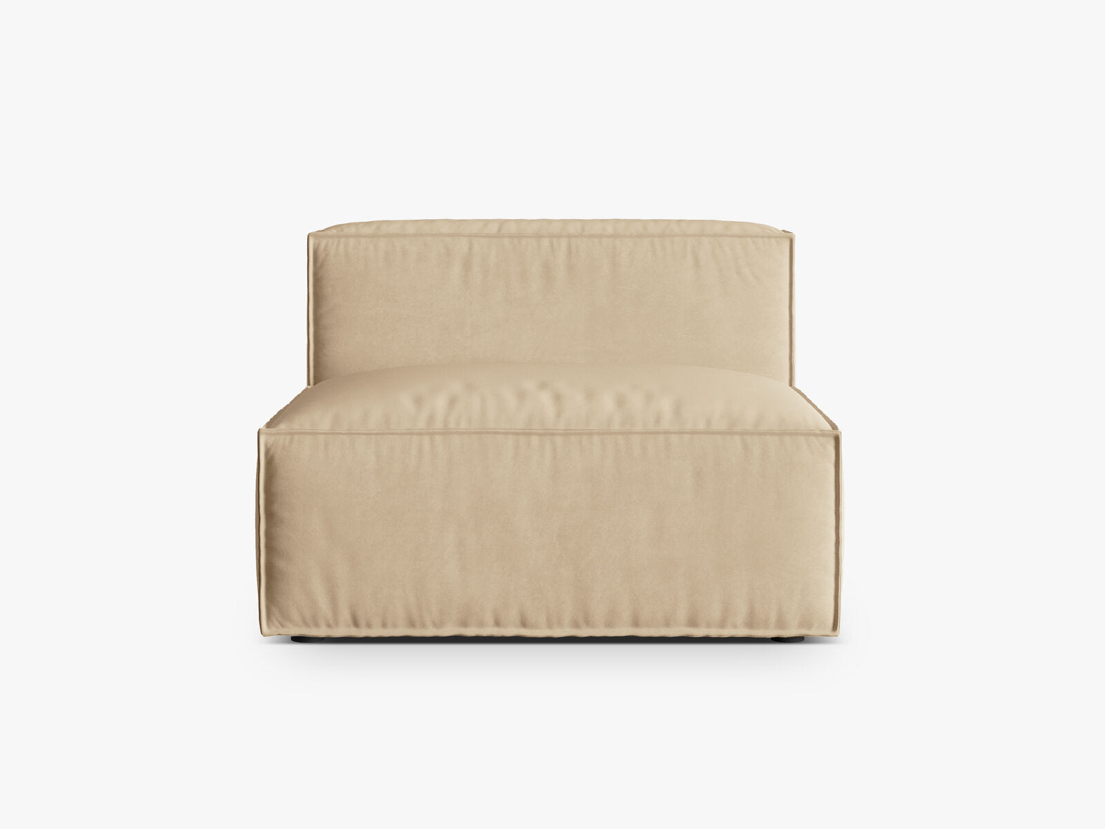 Micadoni Modul Nuria 1-Sitzer Samt Nude