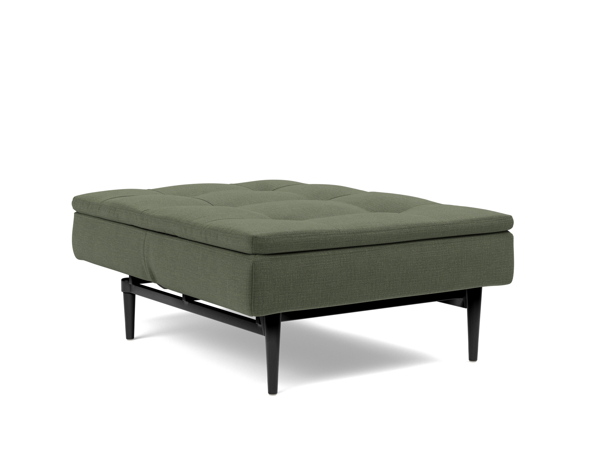 Sessel Dublexo Chenille Esina 413-Olive-Green Beine Styletto Eiche schwarz
