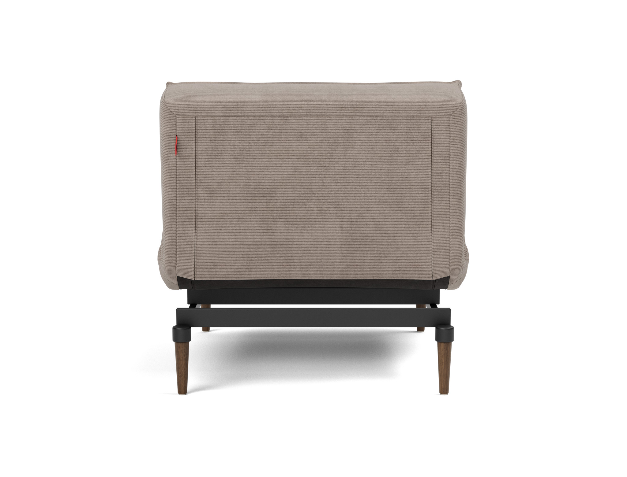 Sessel Splitback Kord Cordufine 318-Beige Beine Styletto Eiche dunkel