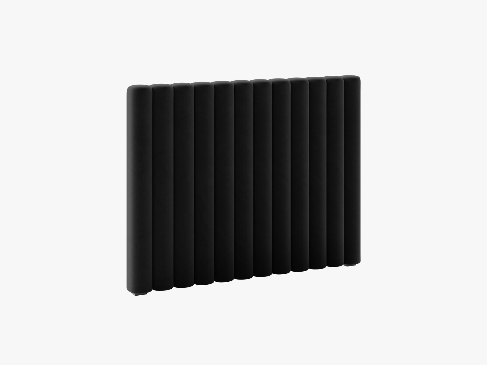Micadoni Mistero Samtiger Kopfteil 80 cm Samt Paris Schwarz 120x95