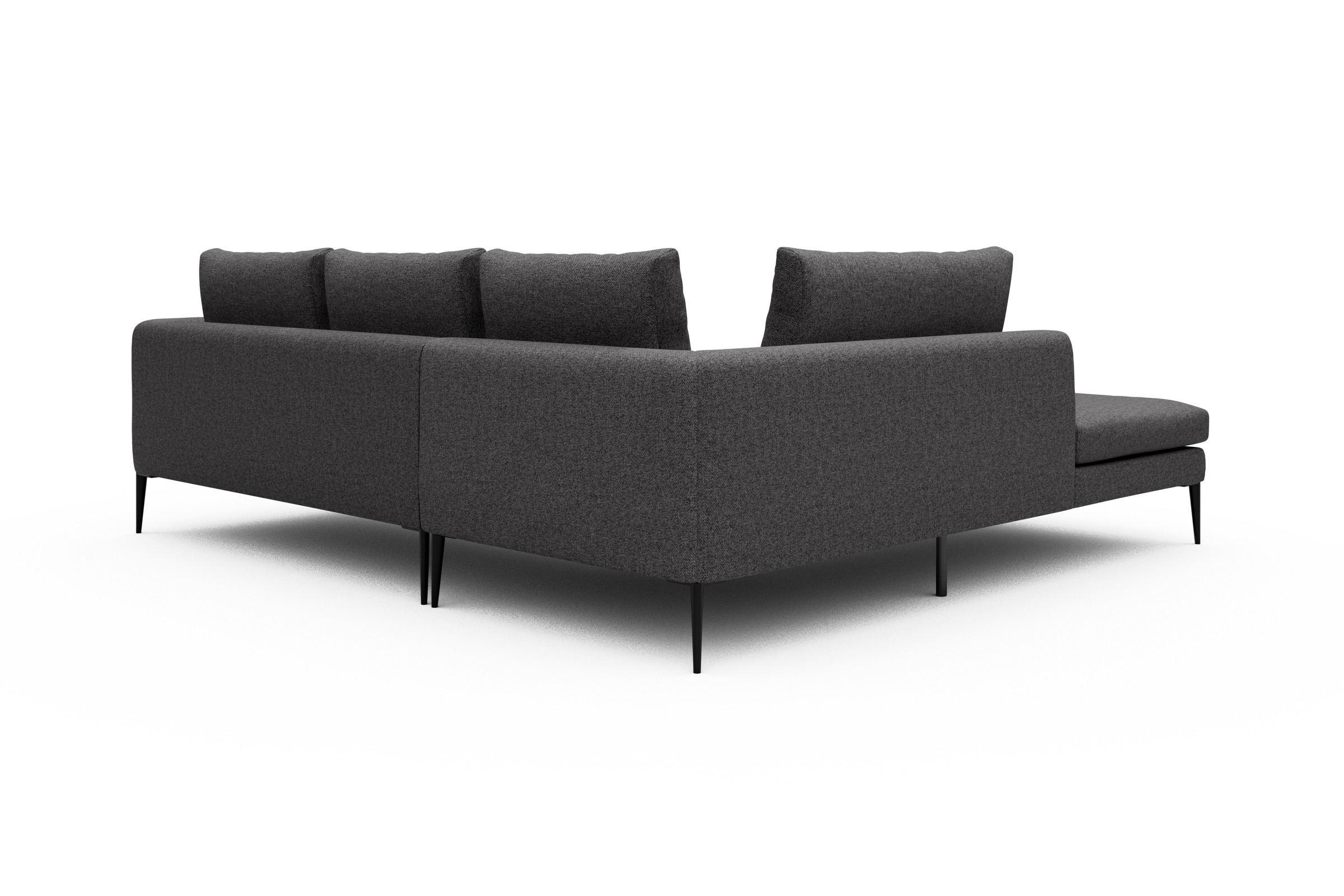 Ecksofa Paul Relax-Ecke links mit 2-Sitzer Sama-Antracite