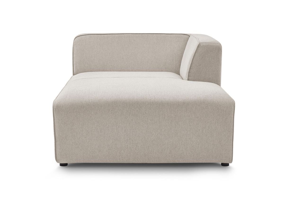 Bobochic Megeve Méridienne-Modul Melange-Stoff Beige Ecke rechts