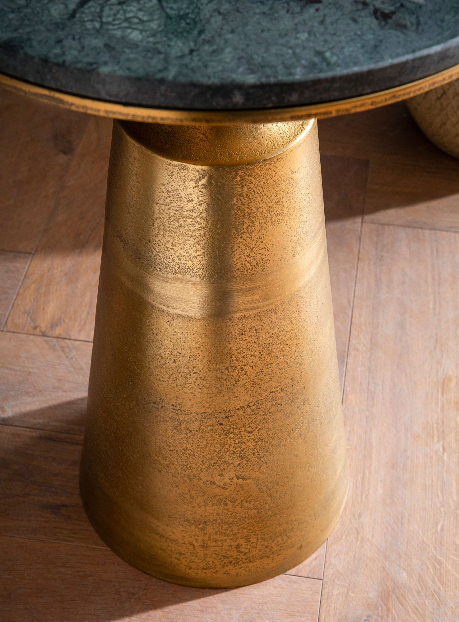 Beistelltisch Jorpeland Marmor Gold Ø 40 cm