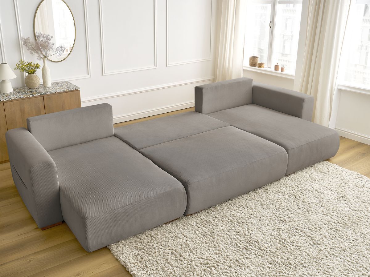 Bobochic Sidonie Wohnlandschaft Cordsamt Taupe