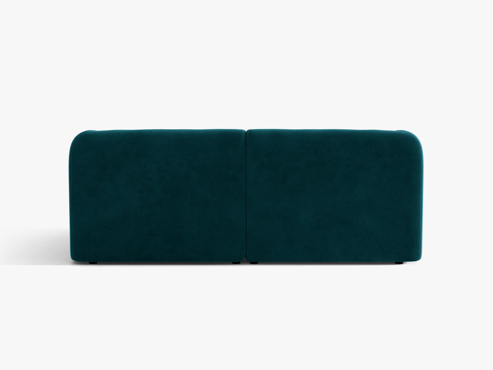 Micadoni Sofa Miley 2-Sitzer Samt Venus Dunkel Petrol