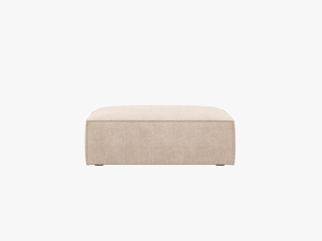 Micadoni Hocker Kaelle 1-Sitzer Chenille Over The Horizon Beige